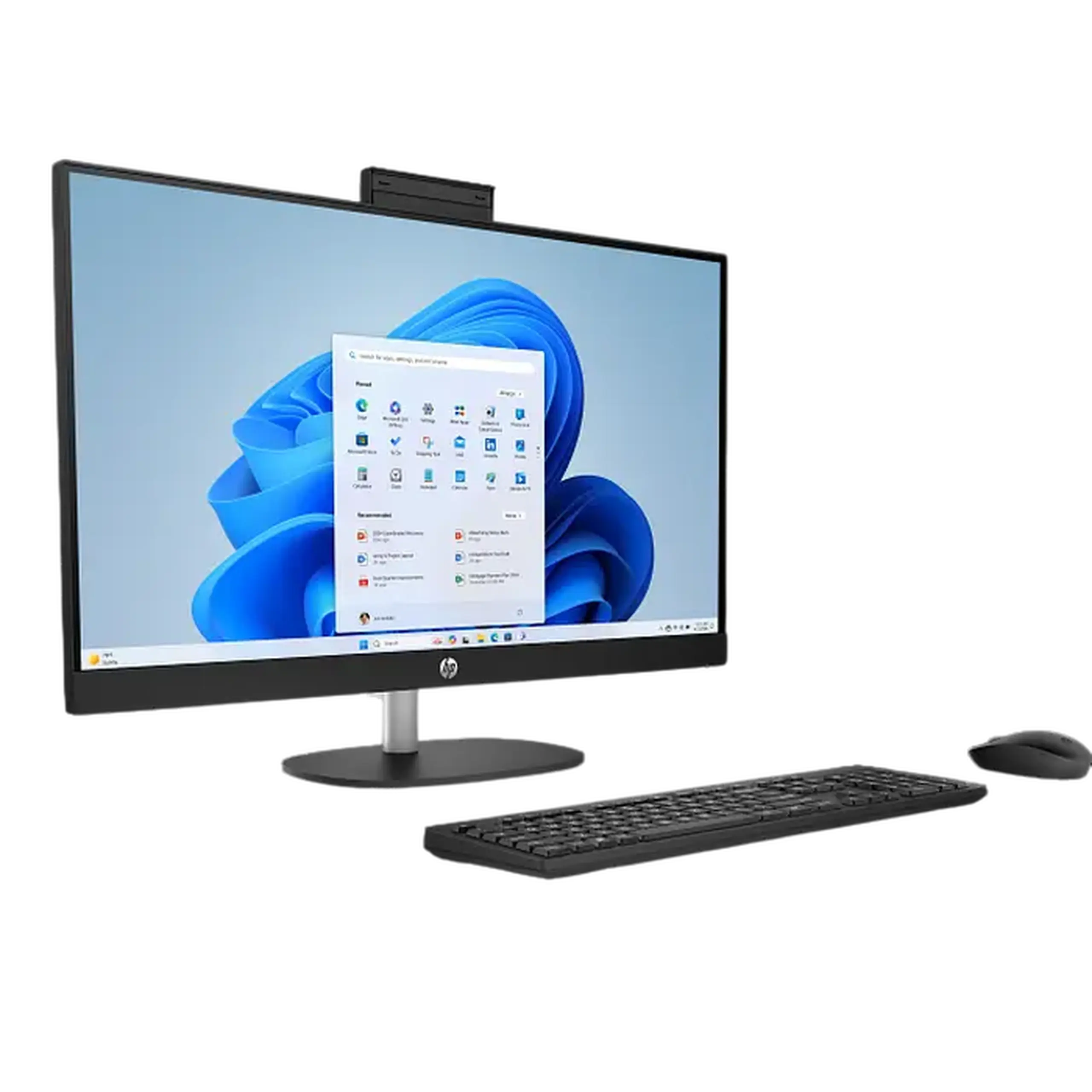 HP AIO AI 27 - cr2107ci negru (27 inchi FHD IPS 5 225U 1,5 - 4,8 GHz, 16 GB, 512 GB SSD, Wireless KB&MS, F