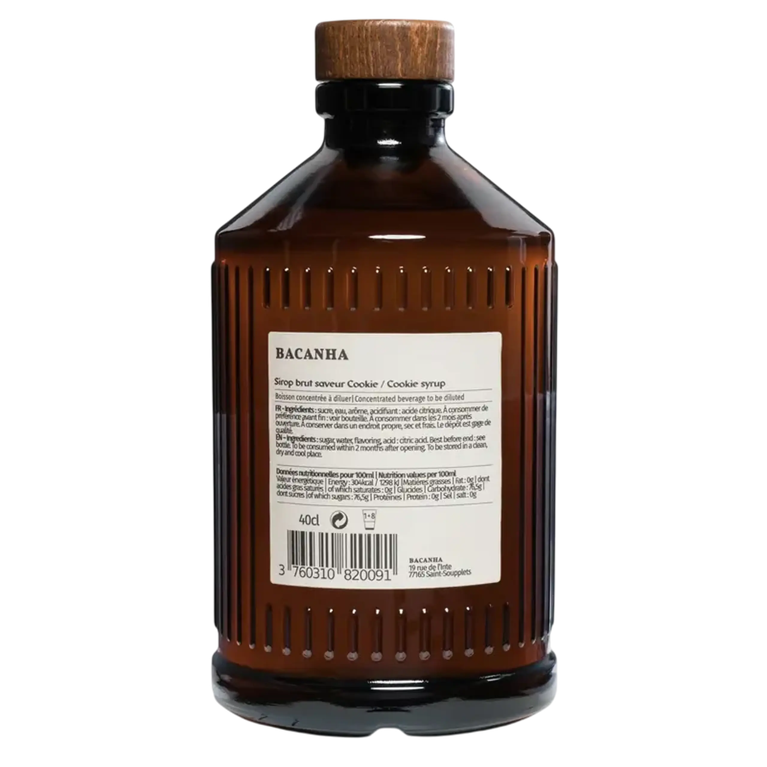 Sirop Bacanha Brut Cookie, 400 ml