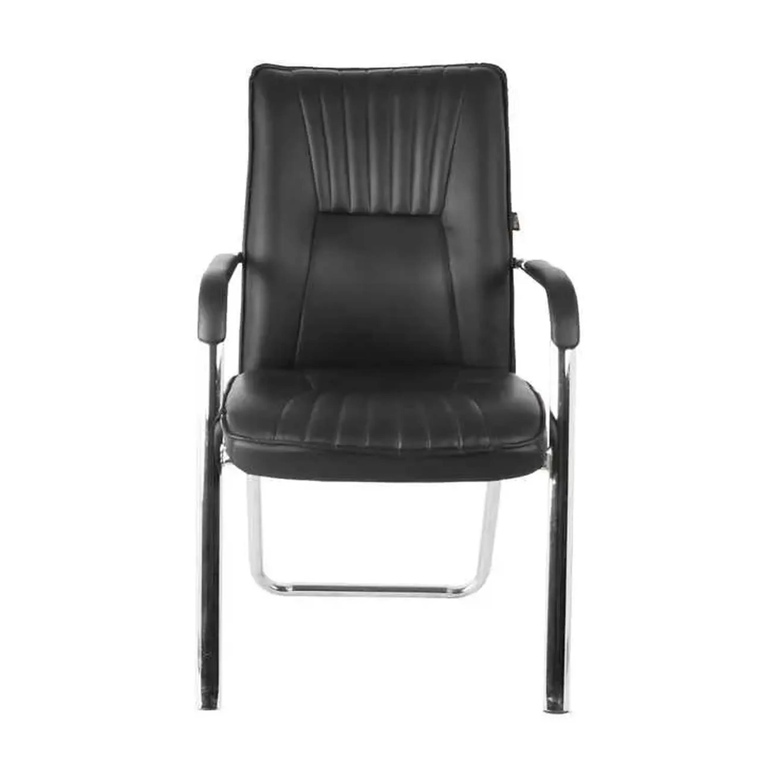 Scaun de birou 4home Essenza, piele, cadru metal, Negru