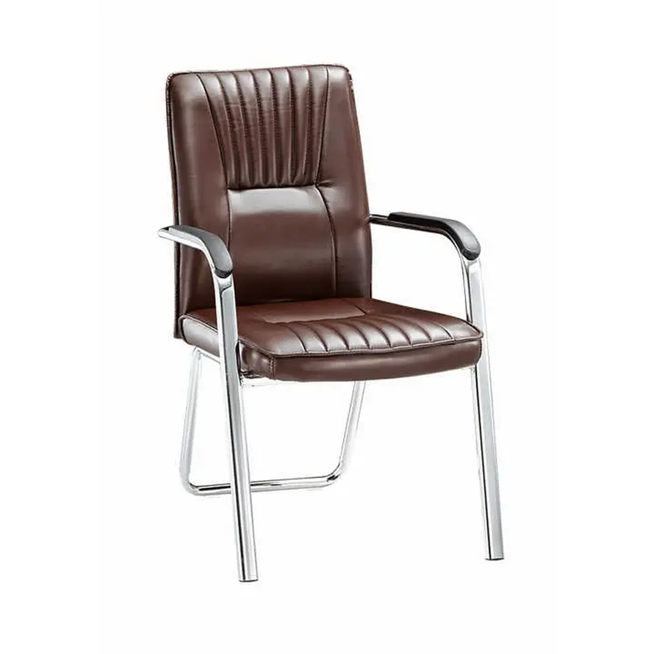 Scaun de birou 4home Essenza, piele, cadru metal, Negru