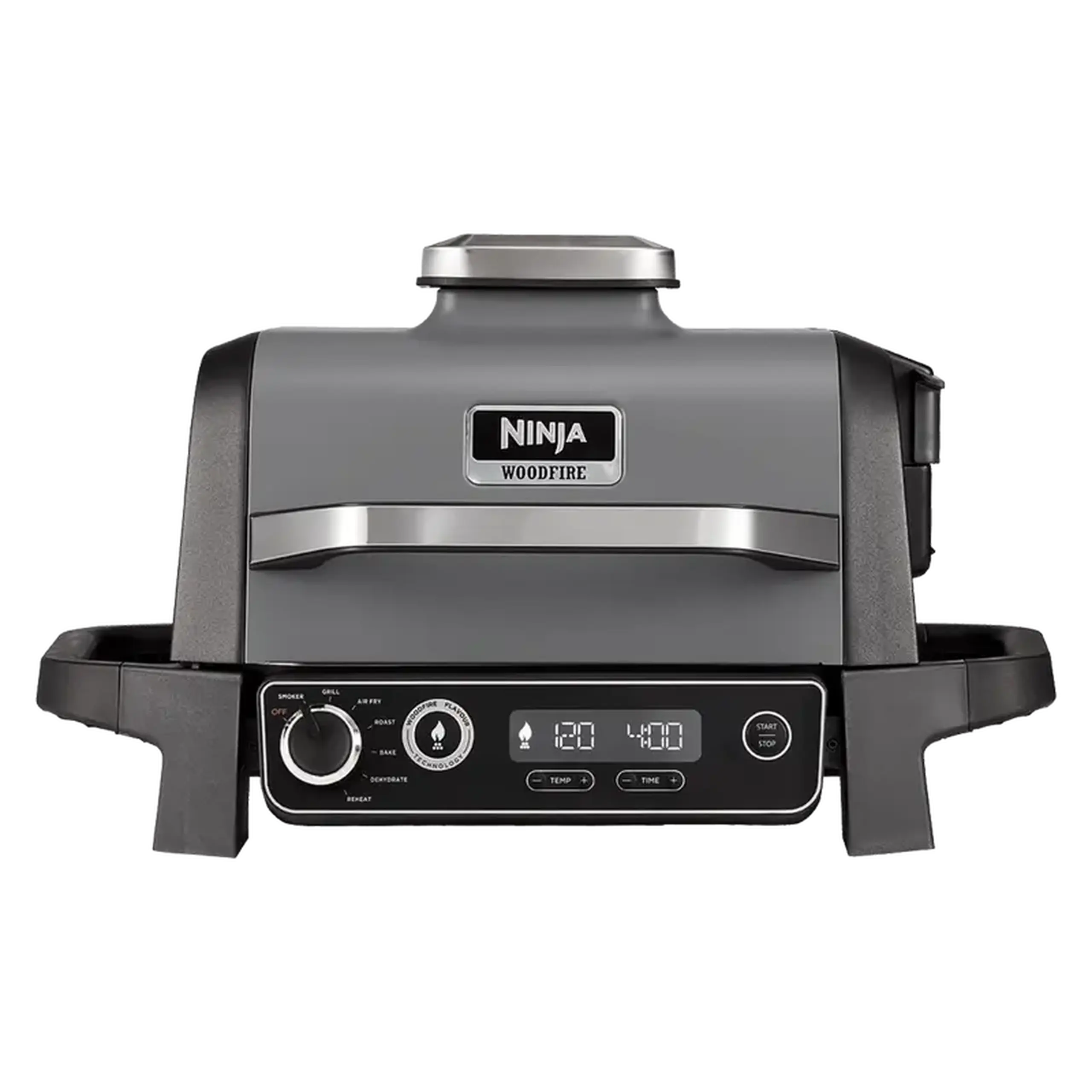 Grătar electric Ninja Woodfire OG701EU, 2400W, Gri