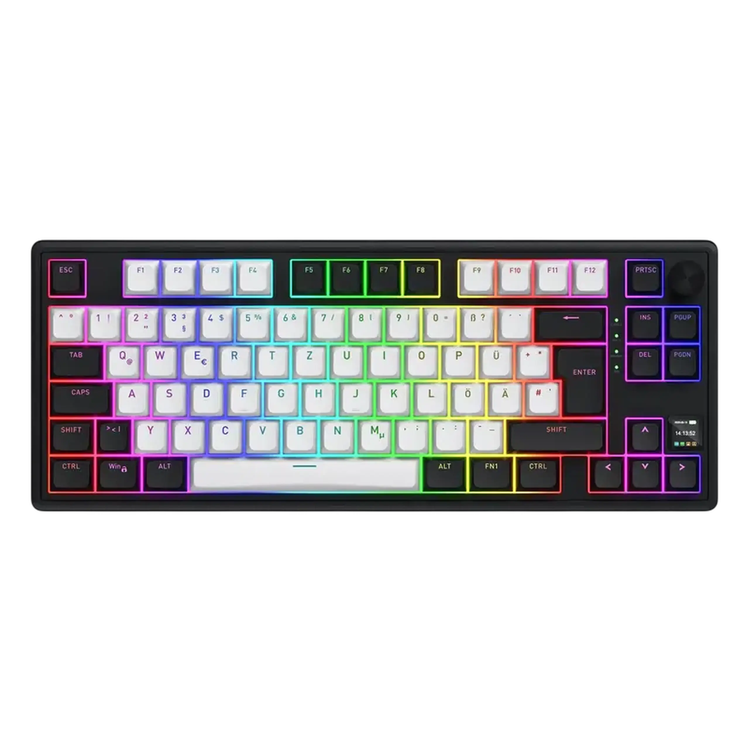 Tastatură HATOR Skyfall 80 MAG ULTIMA 8K, Cu fir / Fără fir, Negru