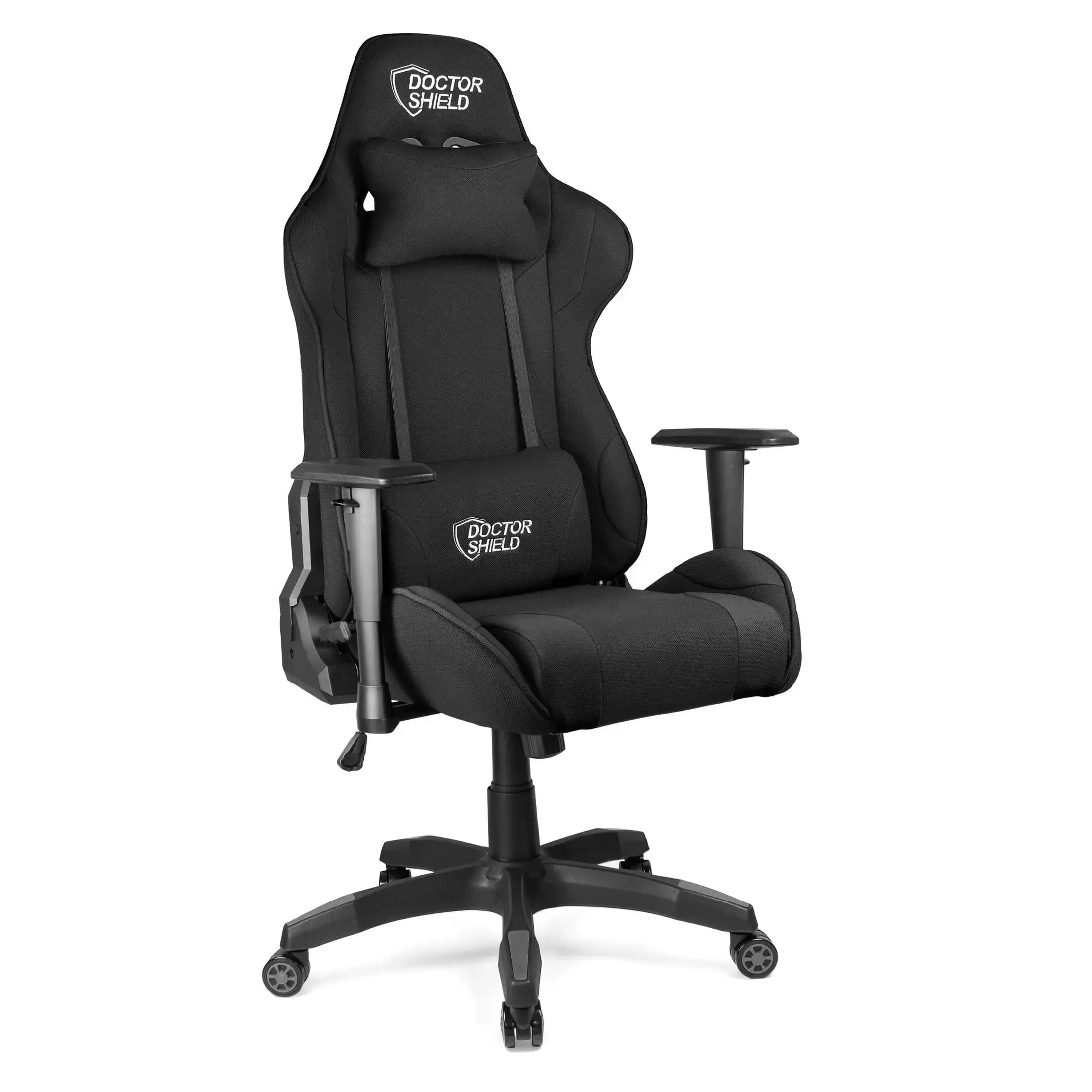 Scaun Gaming Profesional Dr.Shield Air Force, Cadru Metal, Material Textil - Negru