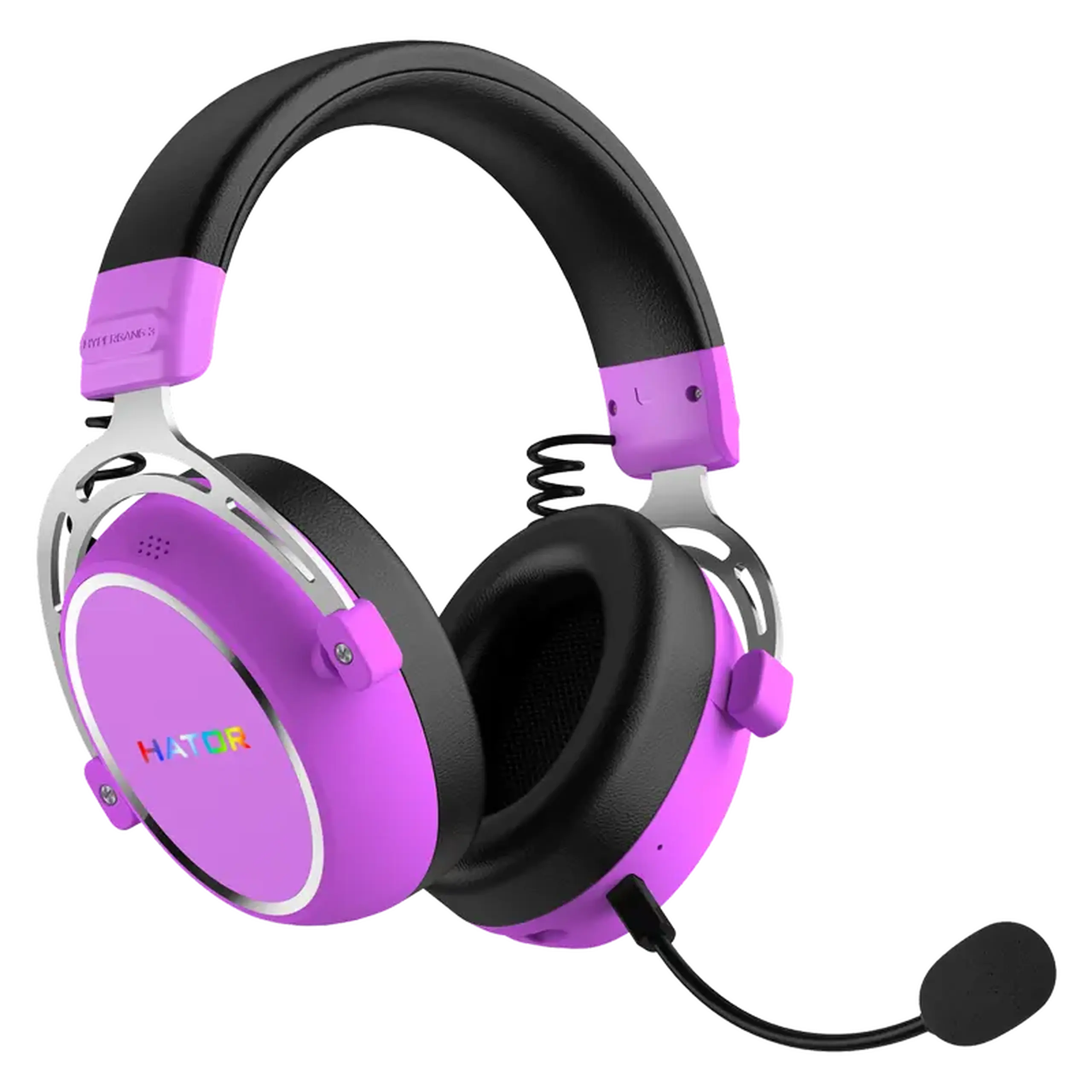 Căști gaming HATOR Hypergang 3, Fără fir, Cyber Violet