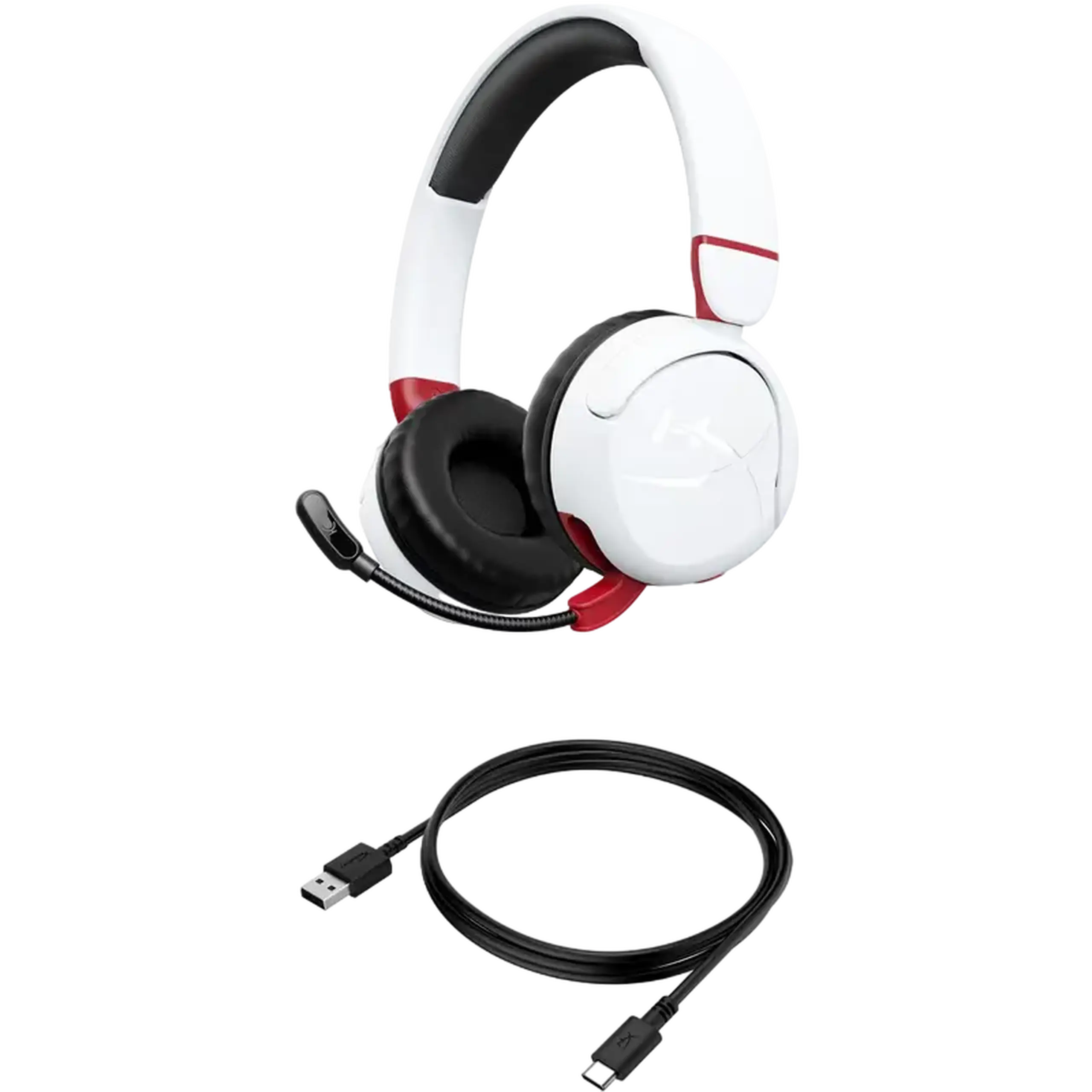 Căști gaming HyperX Cloud Mini, Fără fir, Alb