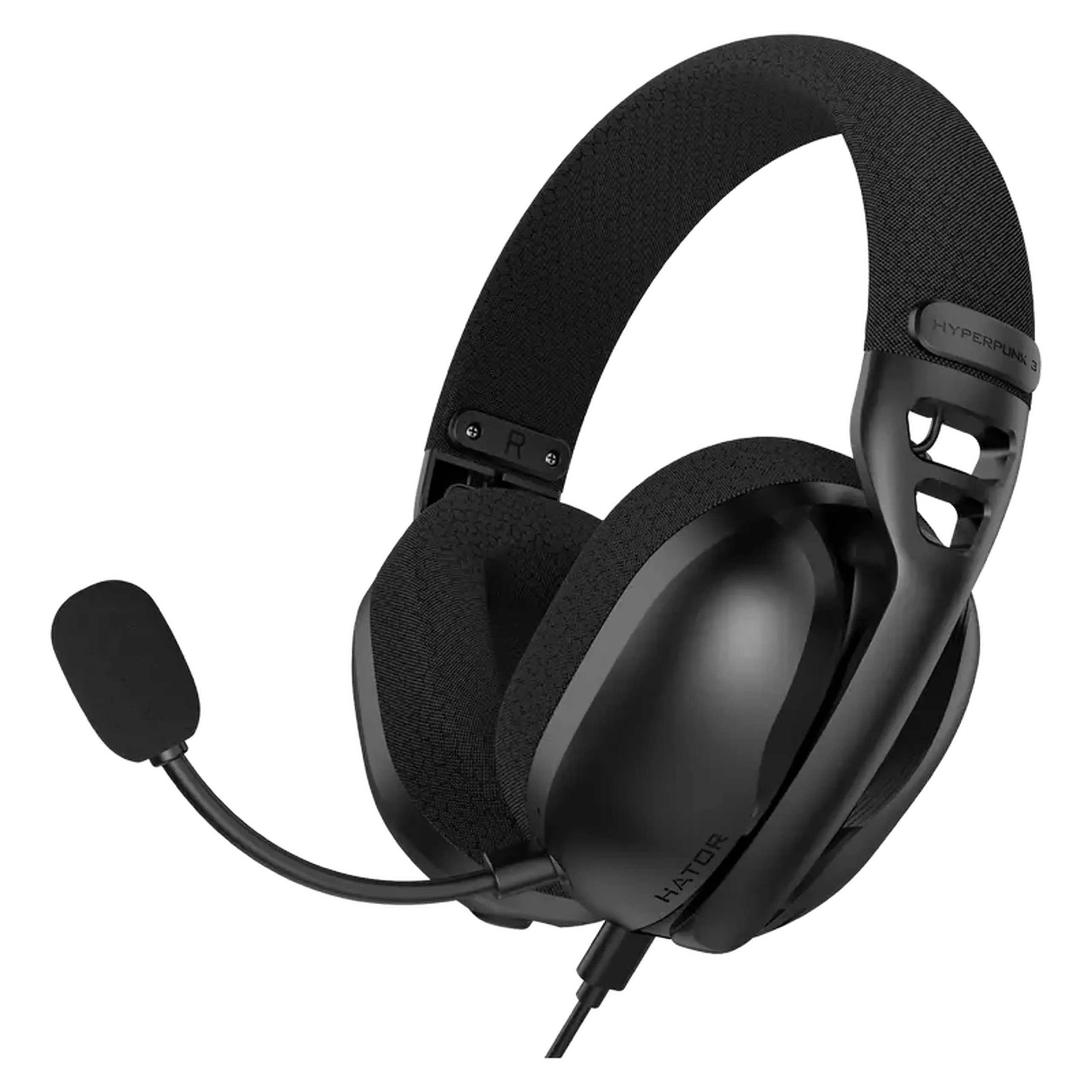 Căști gaming HATOR Hyperpunk 3 USB, Cu fir, Negru