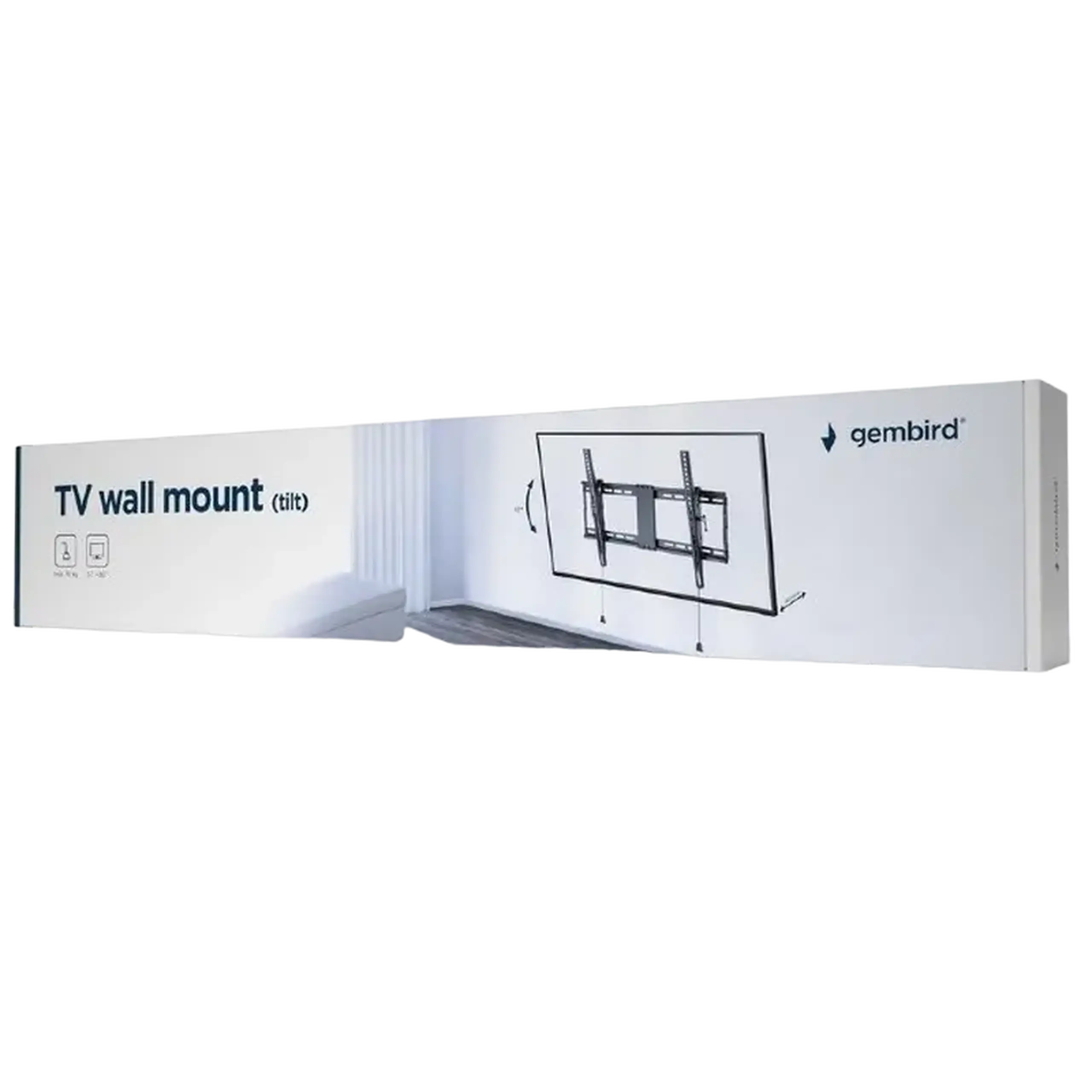 Suport TV de perete Gembird WM-80T-01, Negru