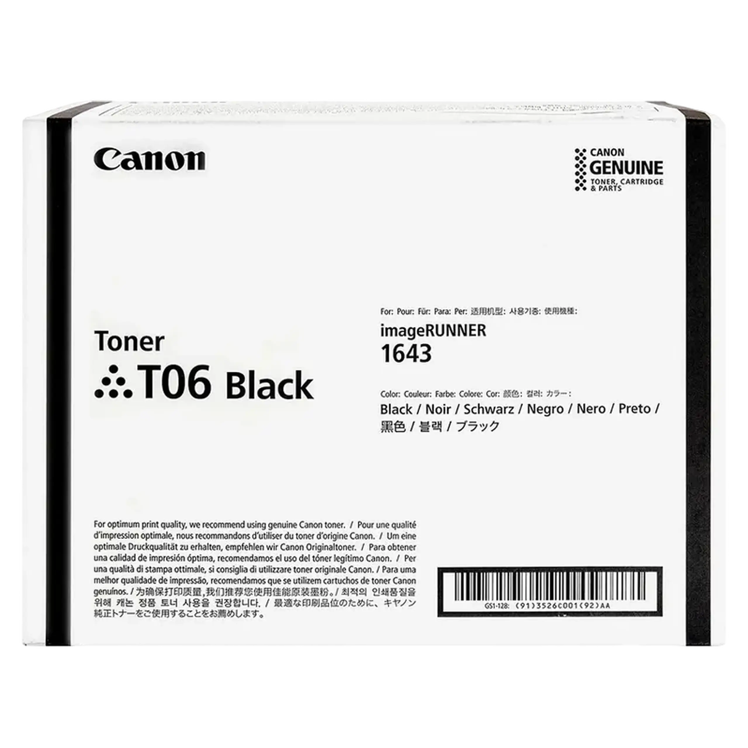 Toner Canon T06, Negru