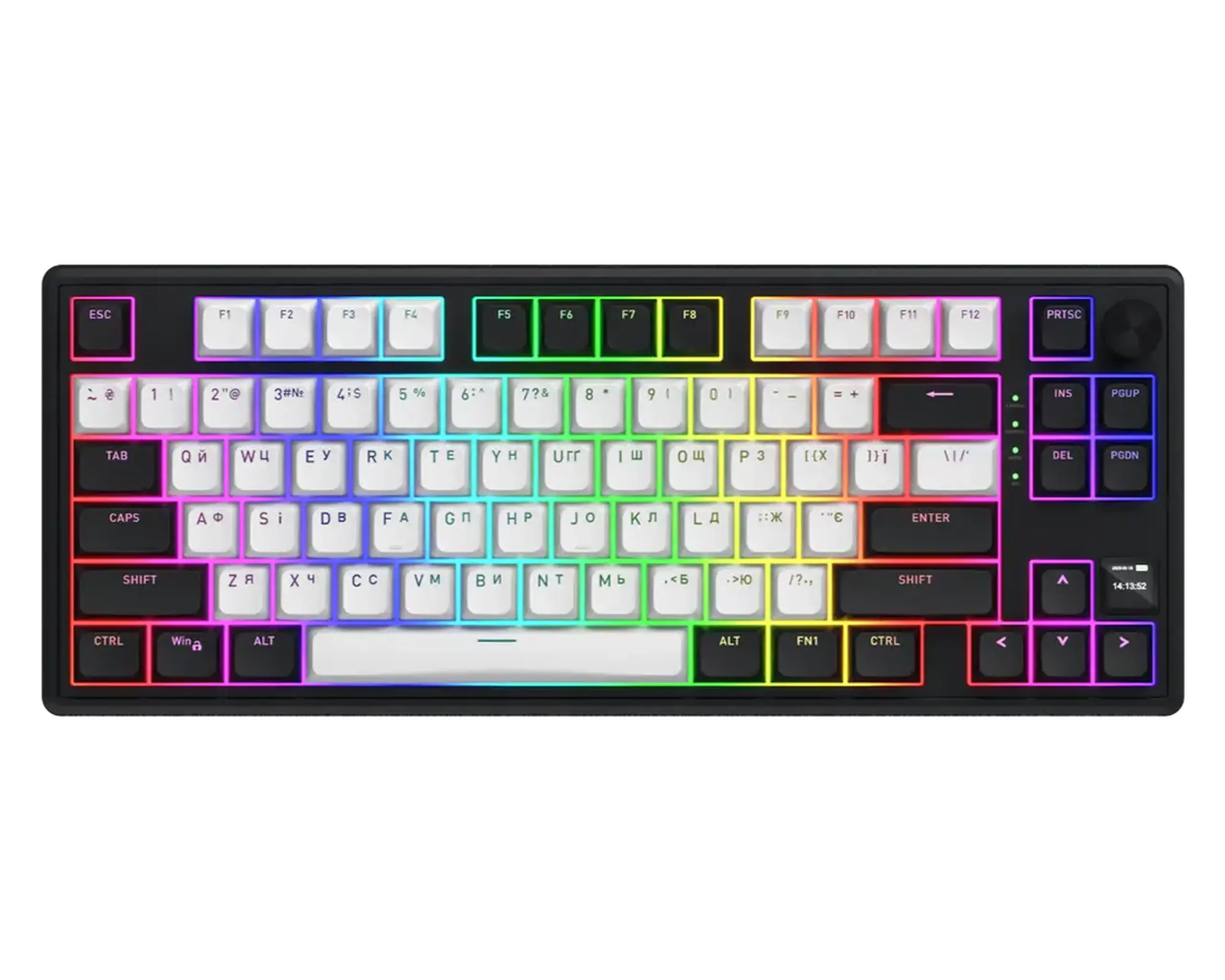 Tastatură HATOR Skyfall 80 MAG ULTIMA 8K, Cu fir / Fără fir, Negru