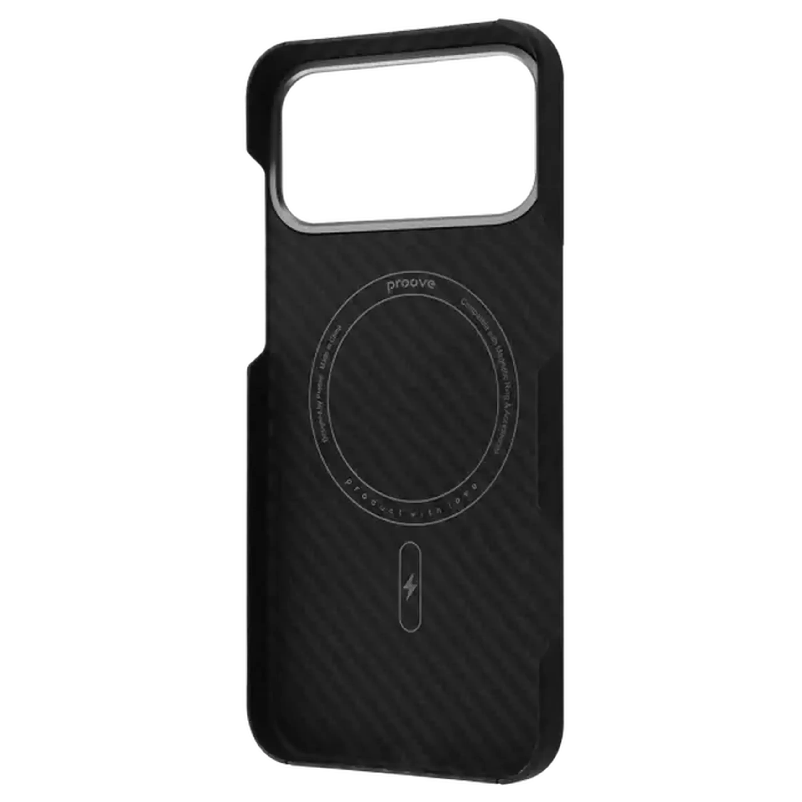 Husă Proove Carbon Slim with MagSafe pentru Apple iPhone 17 Pro Max, Negru