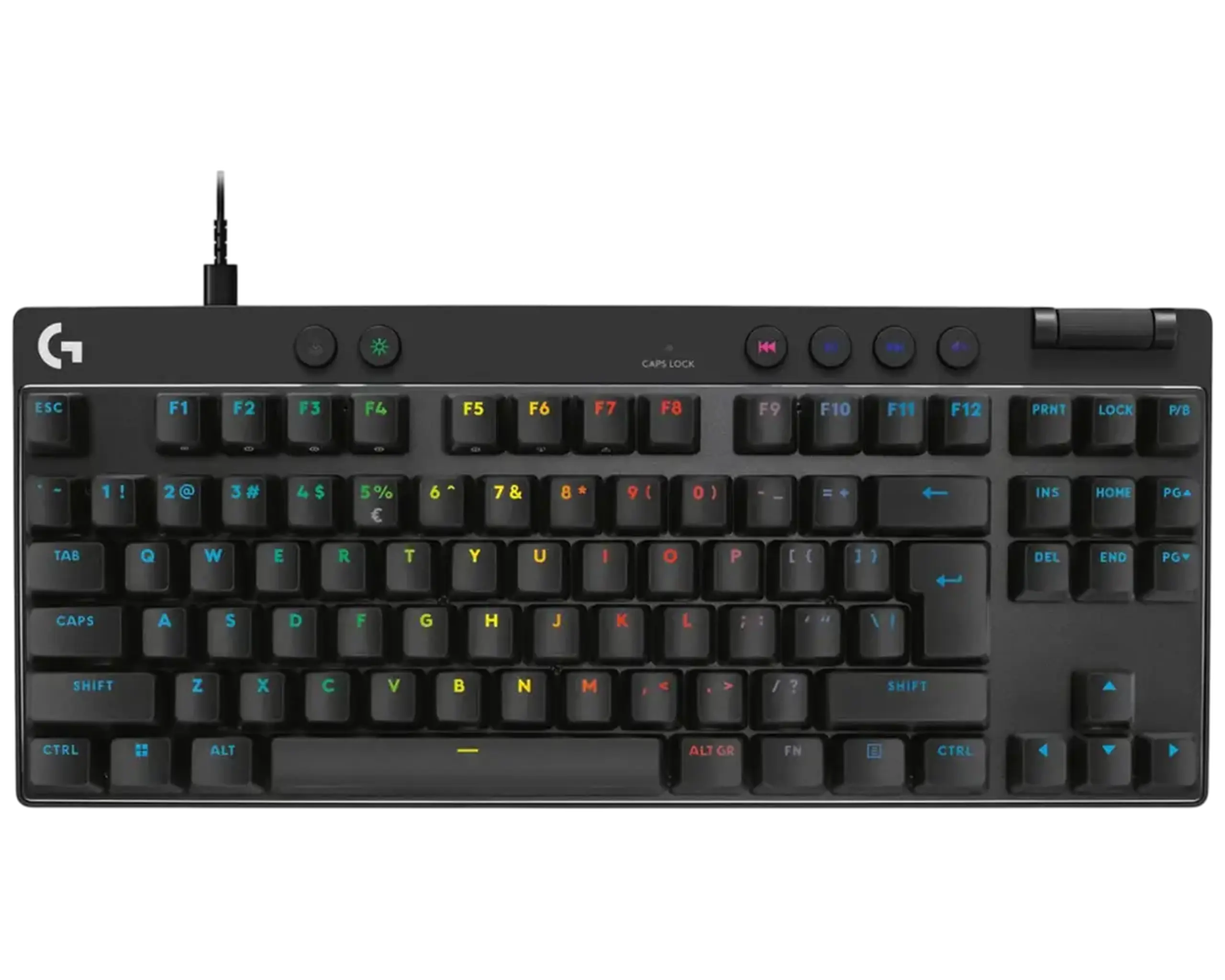 Tastatură Logitech G Pro X TKL Rapid, Cu fir, Negru