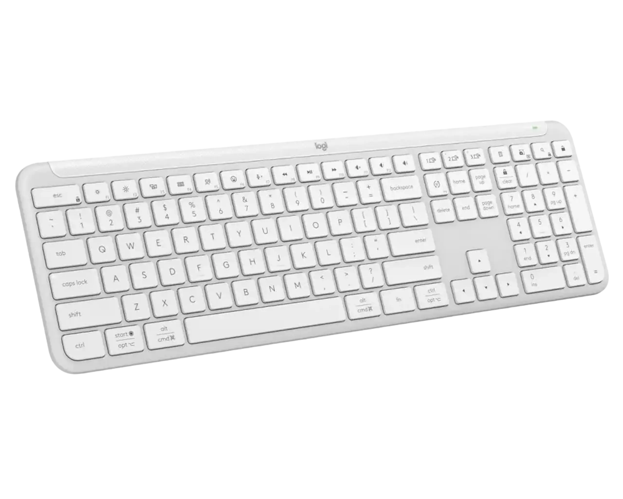 Tastatură Logitech K950, Fără fir, Alb