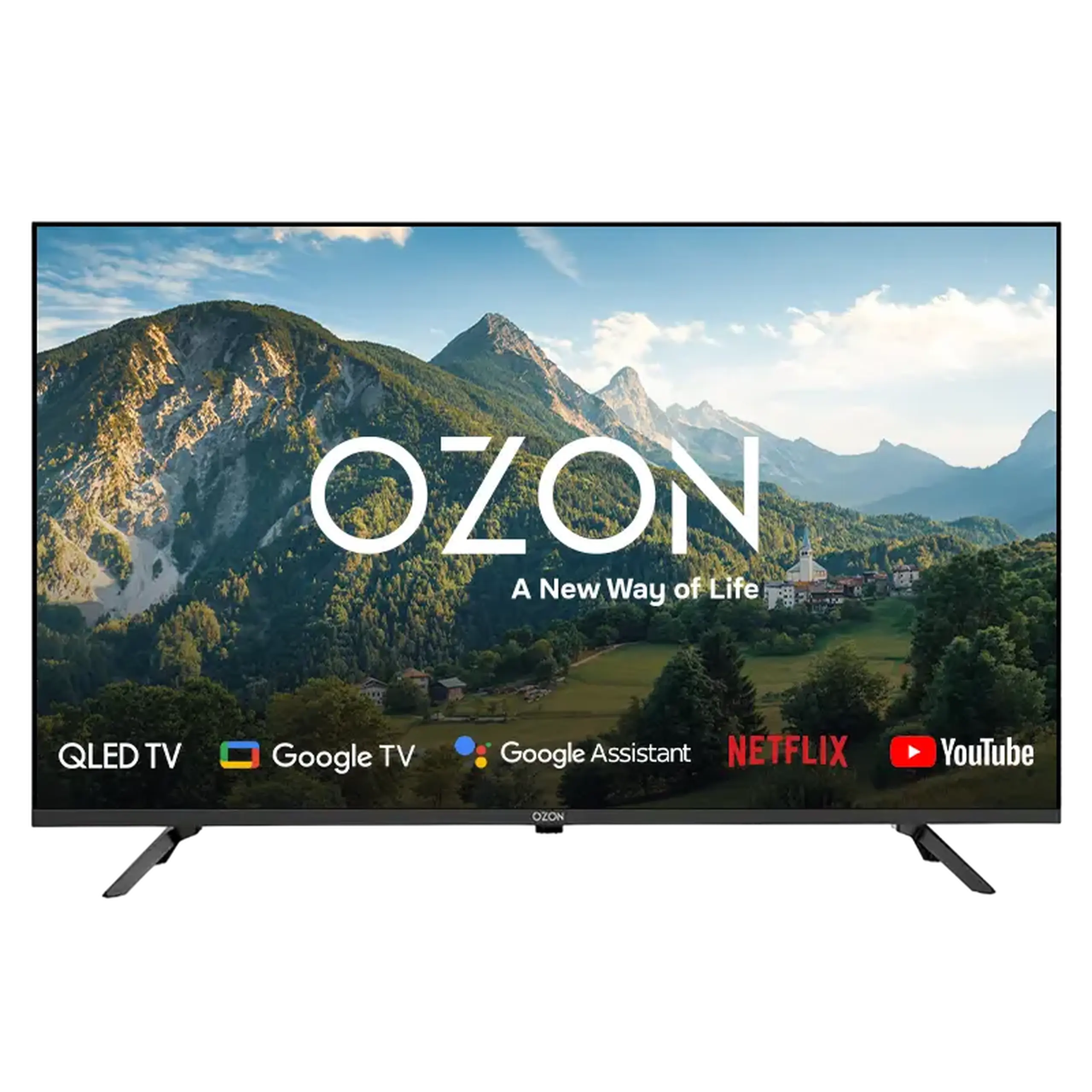 43" QLED SMART TV OZON H43QN7500S, 1920x1080 FHD, Google TV, Negru