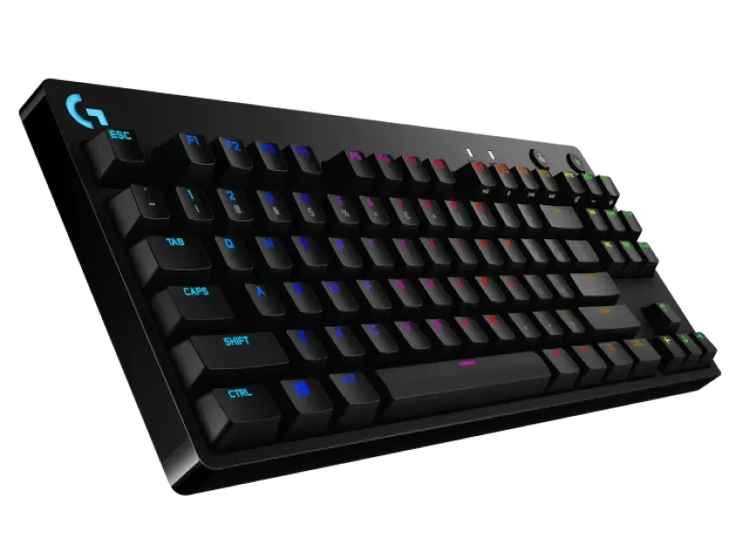 Tastatură pentru jocuri Logitech G PRO, TKL, mecanică, GX Blue Clicky, RGB, cablu detașabil, Macro, tasta F