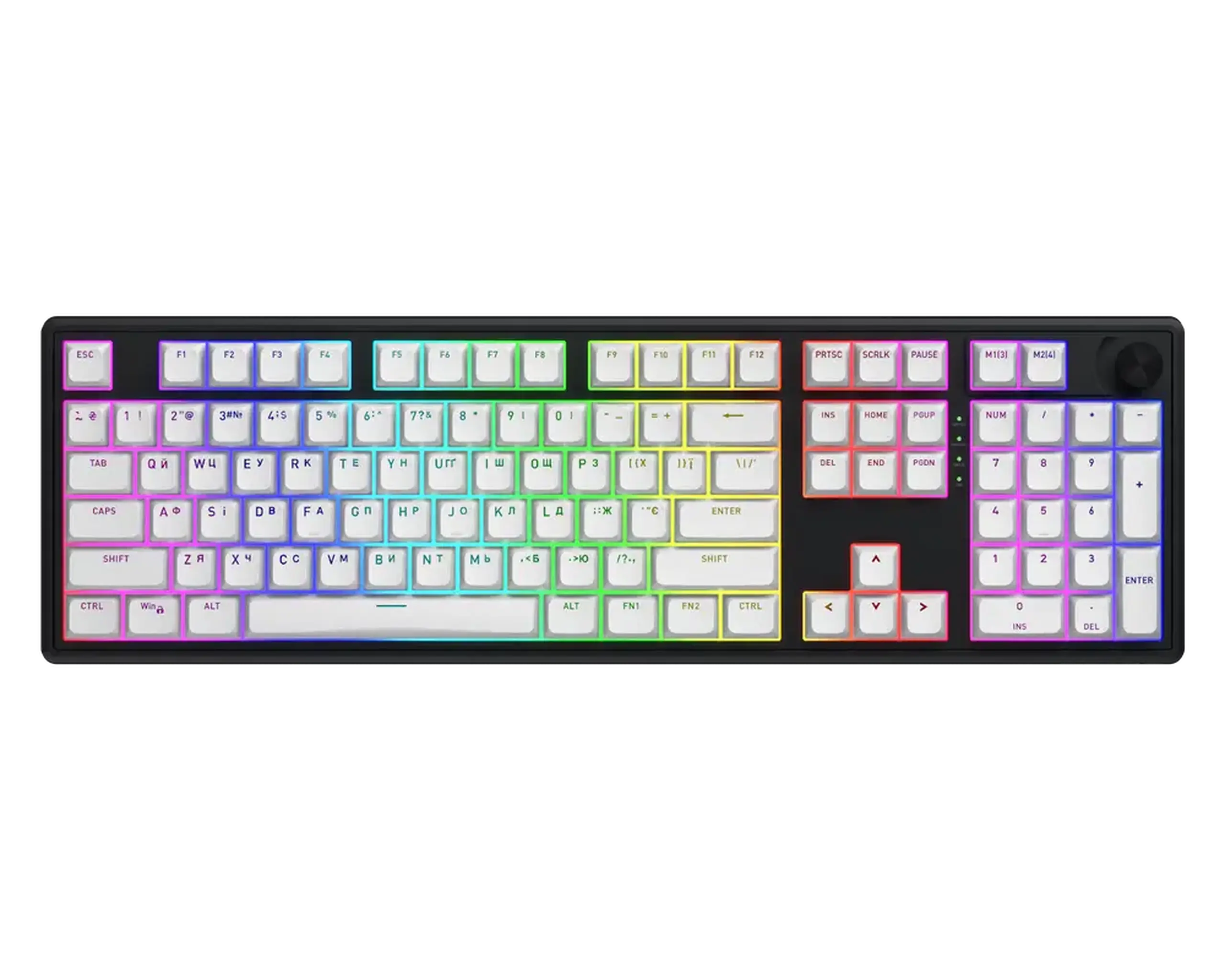 Tastatură pentru jocuri HATOR Skyfall 100 Wireless (HTK3100) Negru - Alb