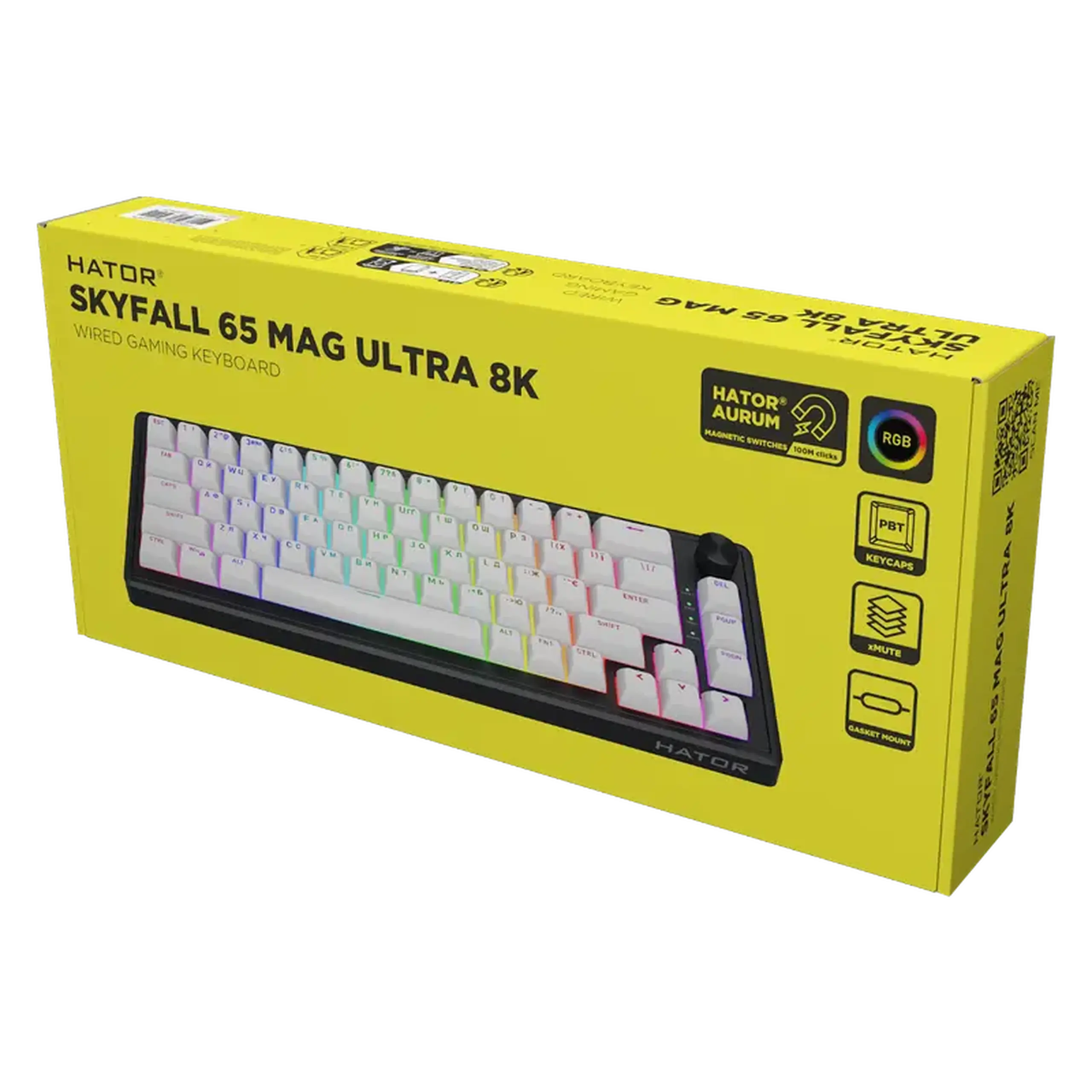 Tastatură HATOR Skyfall 65 MAG 8K, Cu fir, Negru