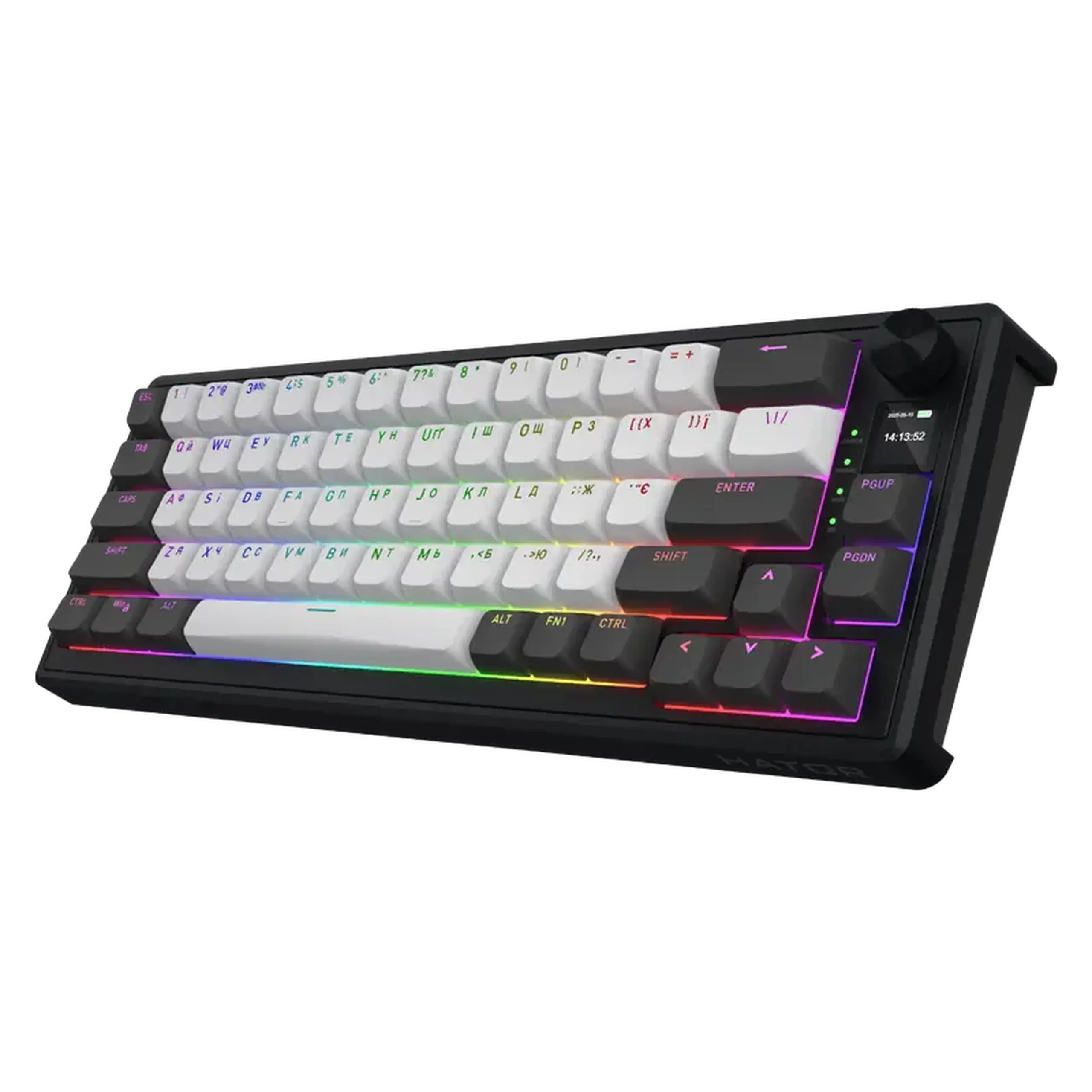 Tastatură HATOR Skyfall 65 PRO, Cu fir / Fără fir, Negru