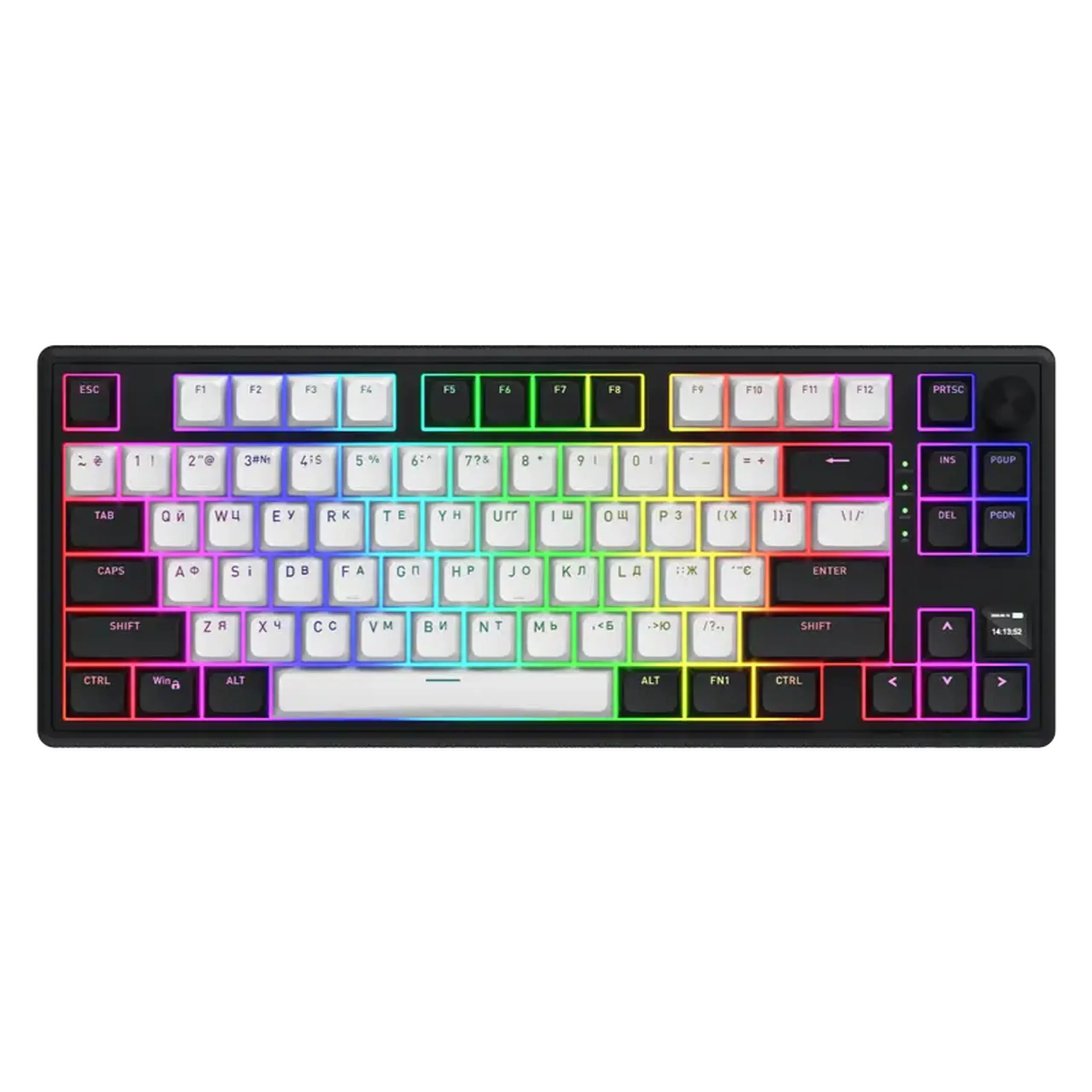 Tastatură HATOR Skyfall 80 MAG ULTIMA 8K, Cu fir / Fără fir, Negru