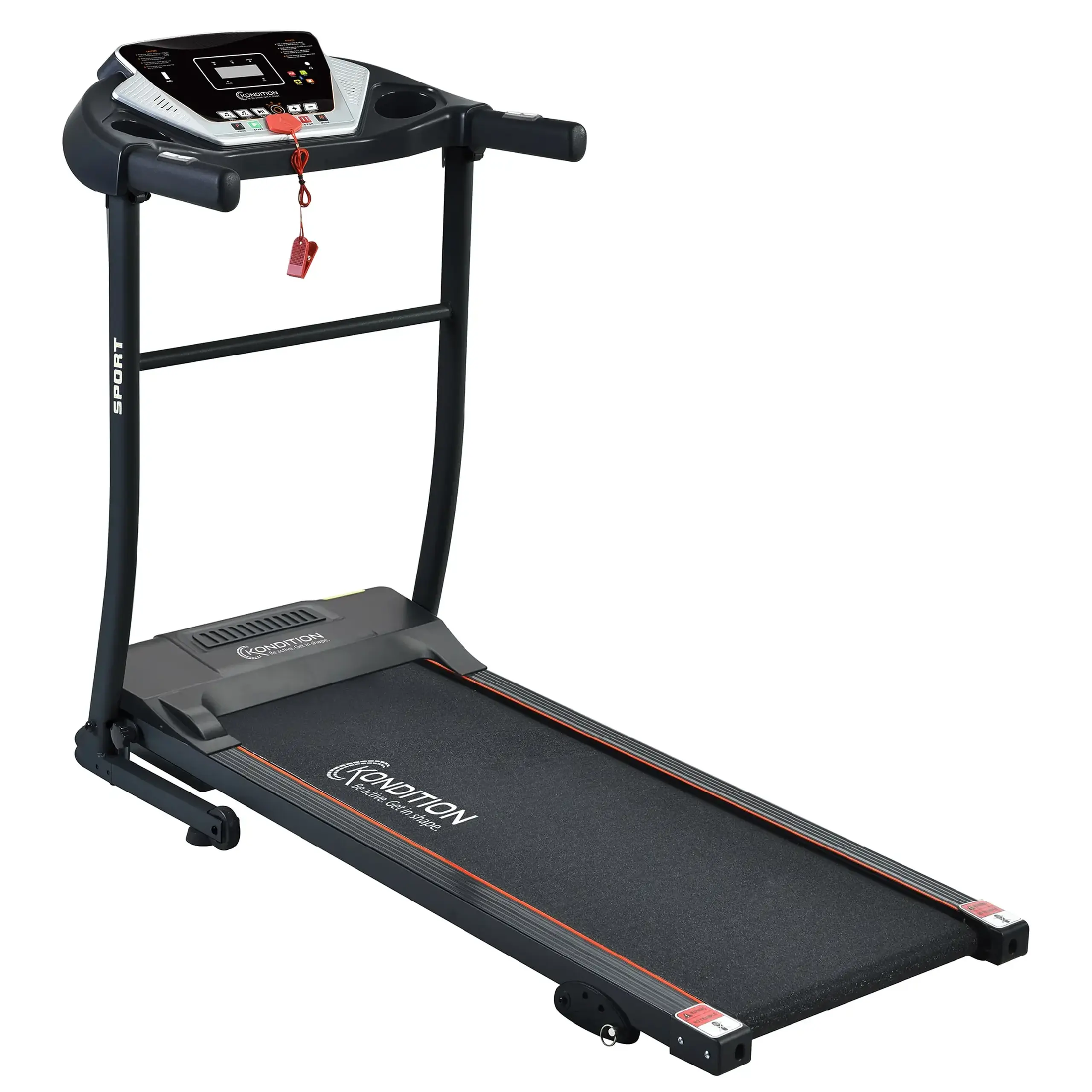 Banda alergare Kondition X8000, motor 1.5CP, viteza 1-10km/h, inclinare manuala, greutate maxima utilizator 90 kg