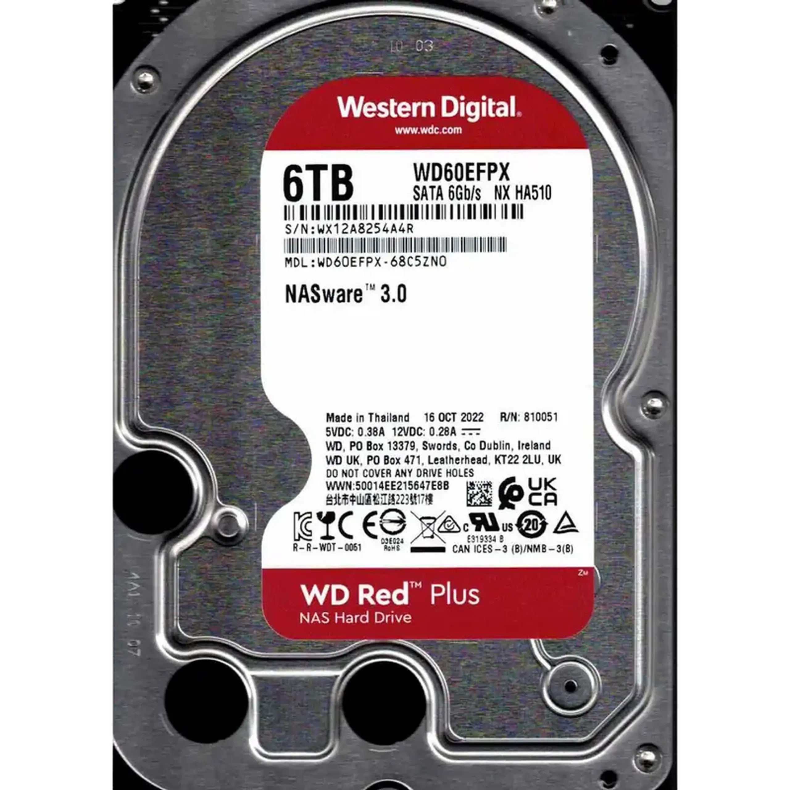 Unitate HDD Western Digital WD Red Plus, 3.5", 6 TB <WD60EFPX>