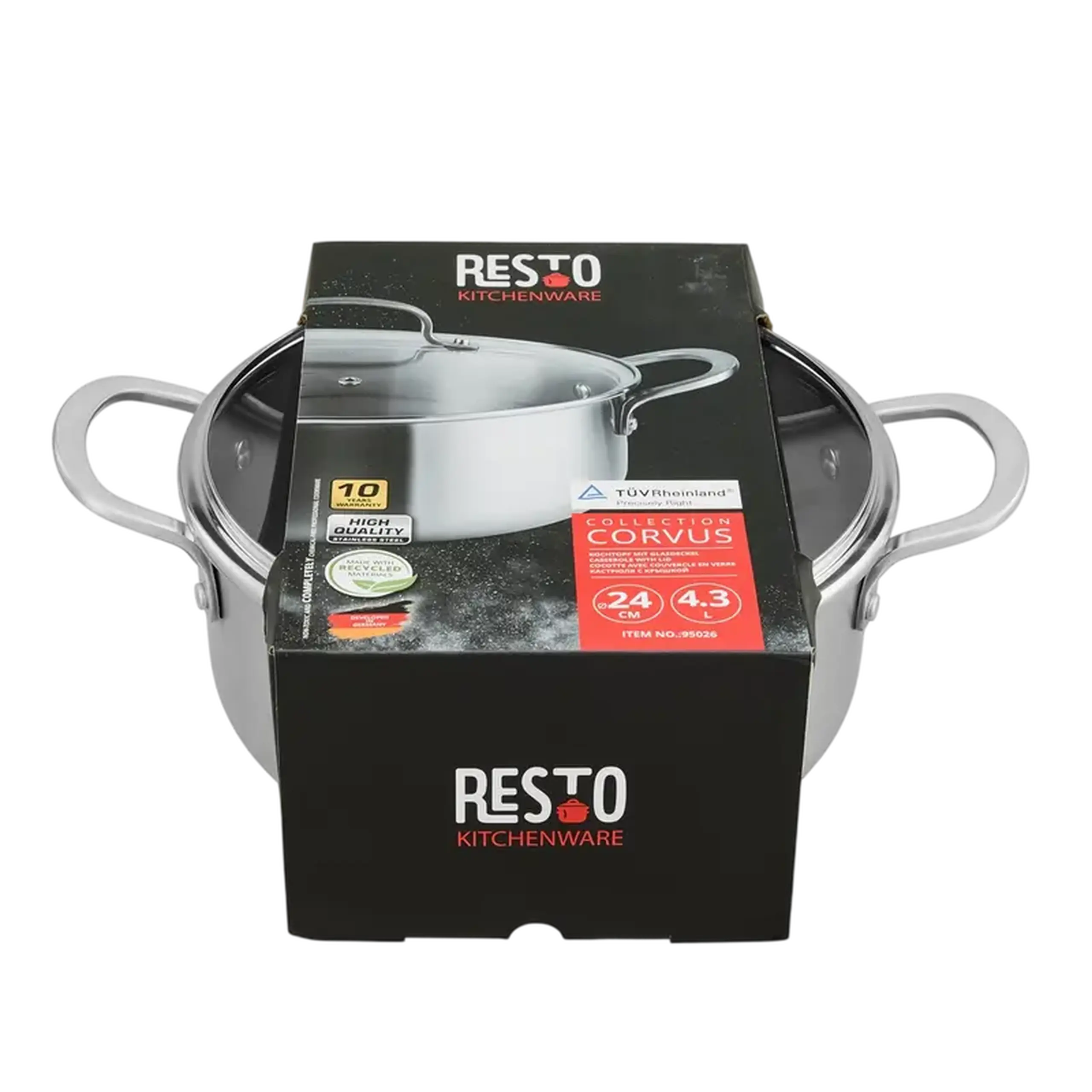 Cratiță RESTO 95026, 4,25L, Oțel inoxidabil