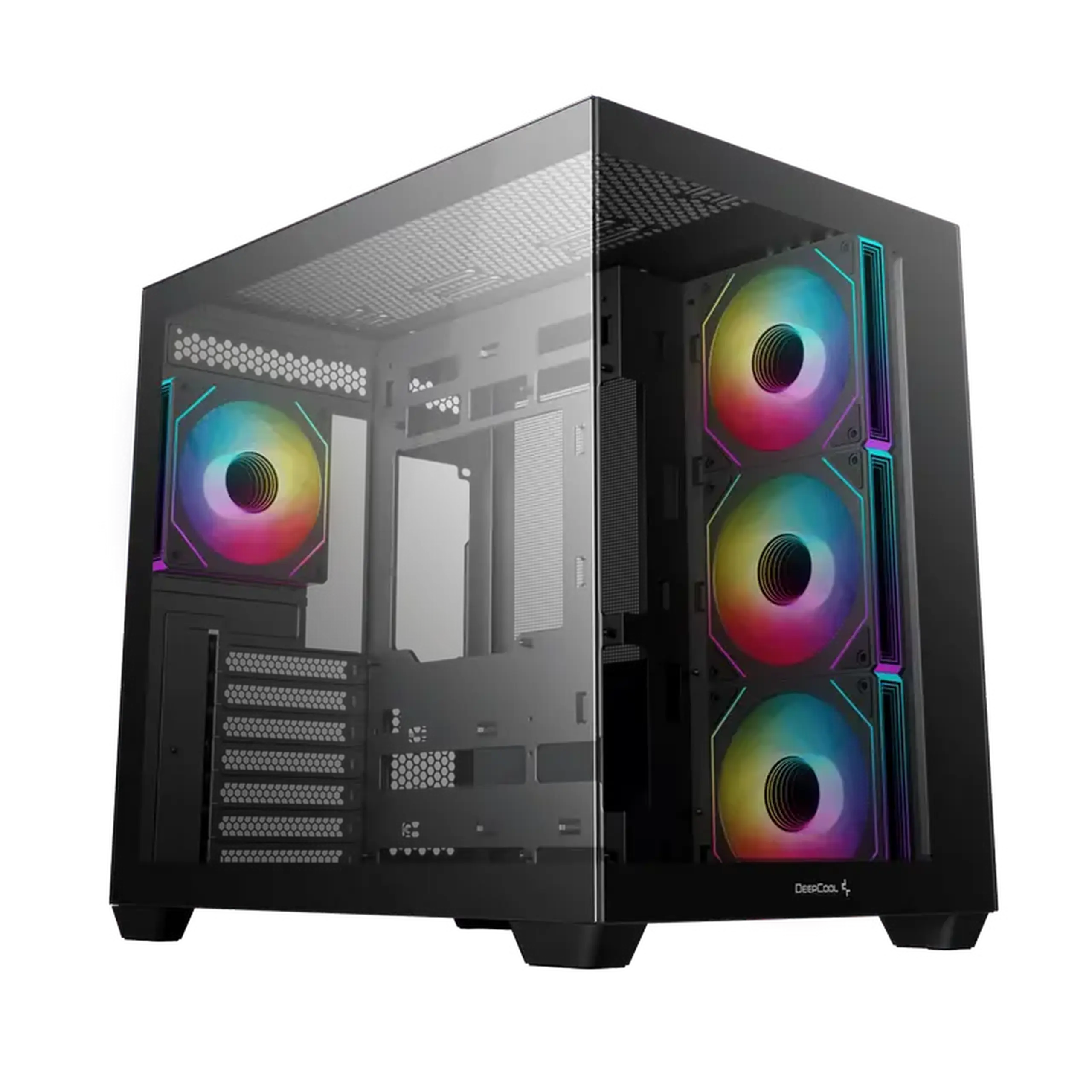 Carcasă PC Deepcool CG530 4F, Midi-Tower, Fără PSU, Negru