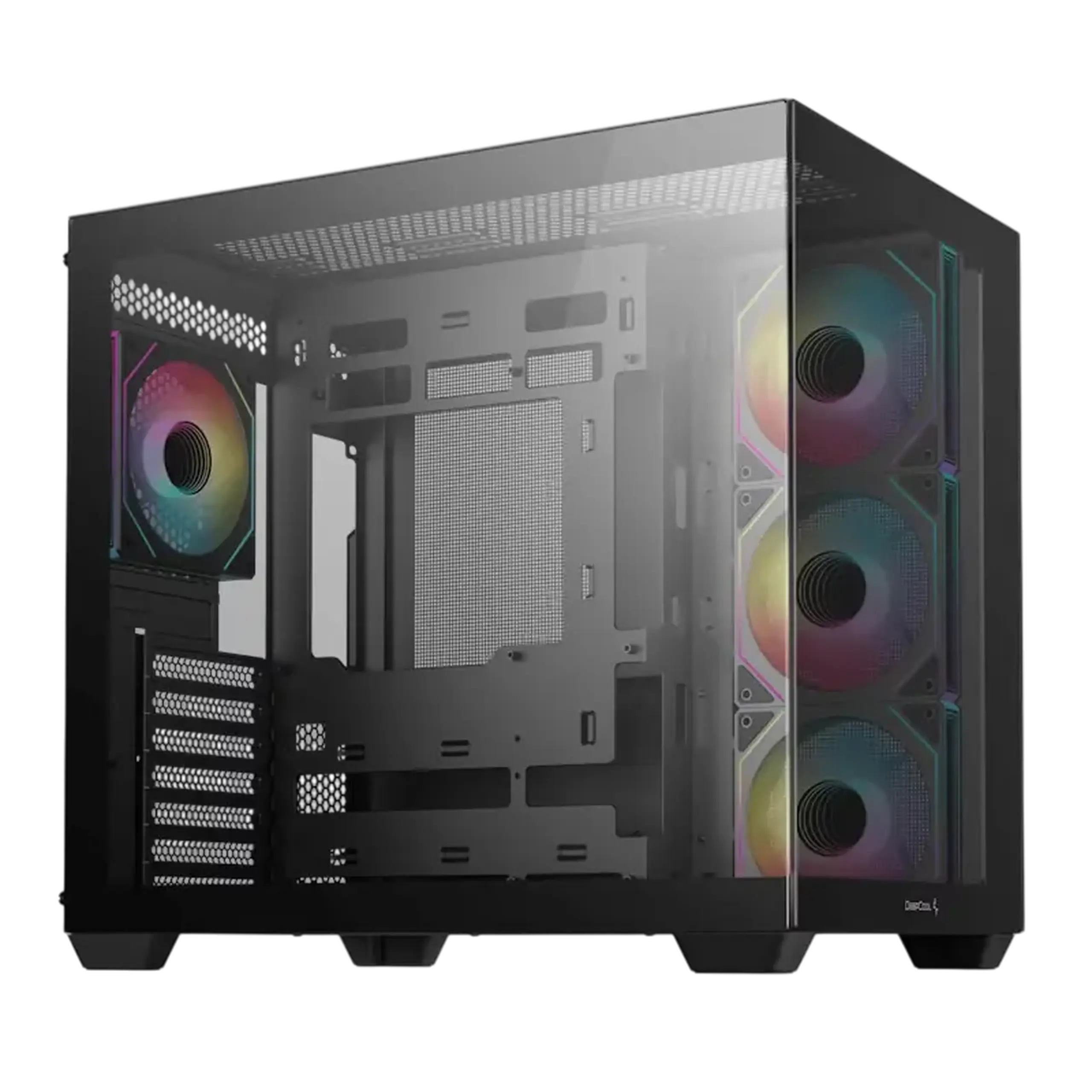 Carcasă PC Deepcool CG530 4F, Midi-Tower, Fără PSU, Negru