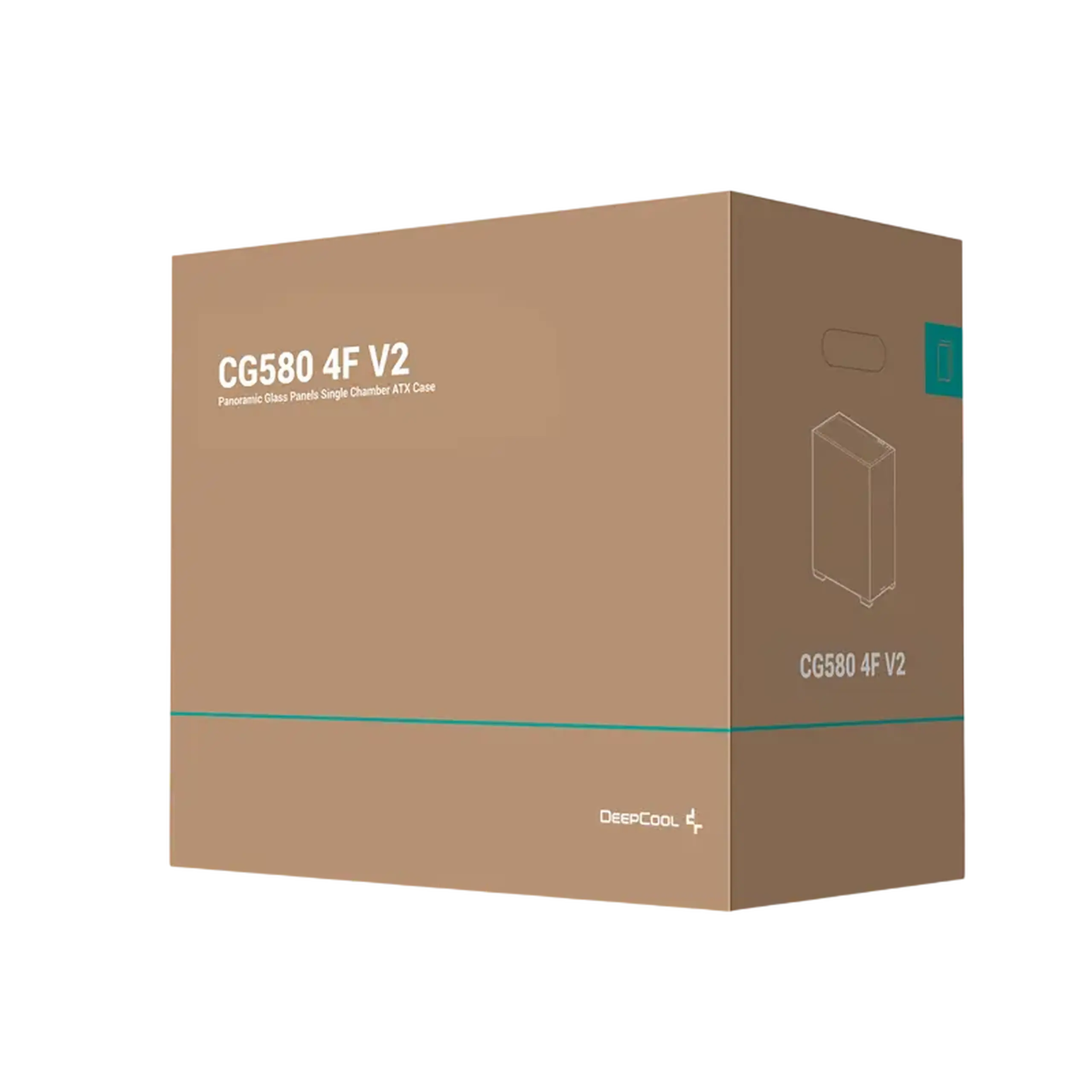 Carcasă PC Deepcool CG580 4F V2, Midi-Tower, Fără PSU, Negru