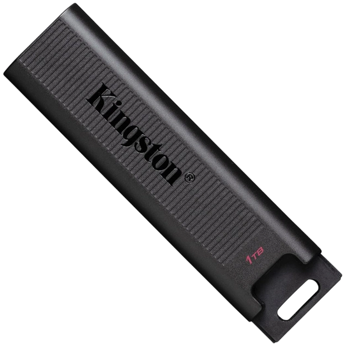 128GB USB3.2/Type-C Flash Drive Kingston DataTravaler Duo, Black/Transparent Green, Dual Moving Ca