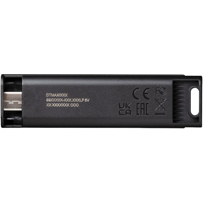 128GB USB3.2/Type-C Flash Drive Kingston DataTravaler Duo, Black/Transparent Green, Dual Moving Ca