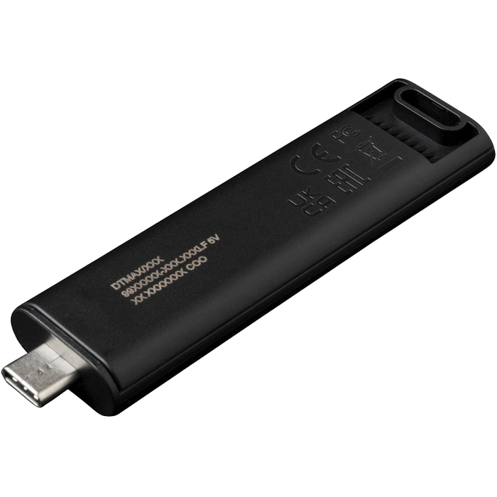 128GB USB3.2/Type-C Flash Drive Kingston DataTravaler Duo, Black/Transparent Green, Dual Moving Ca