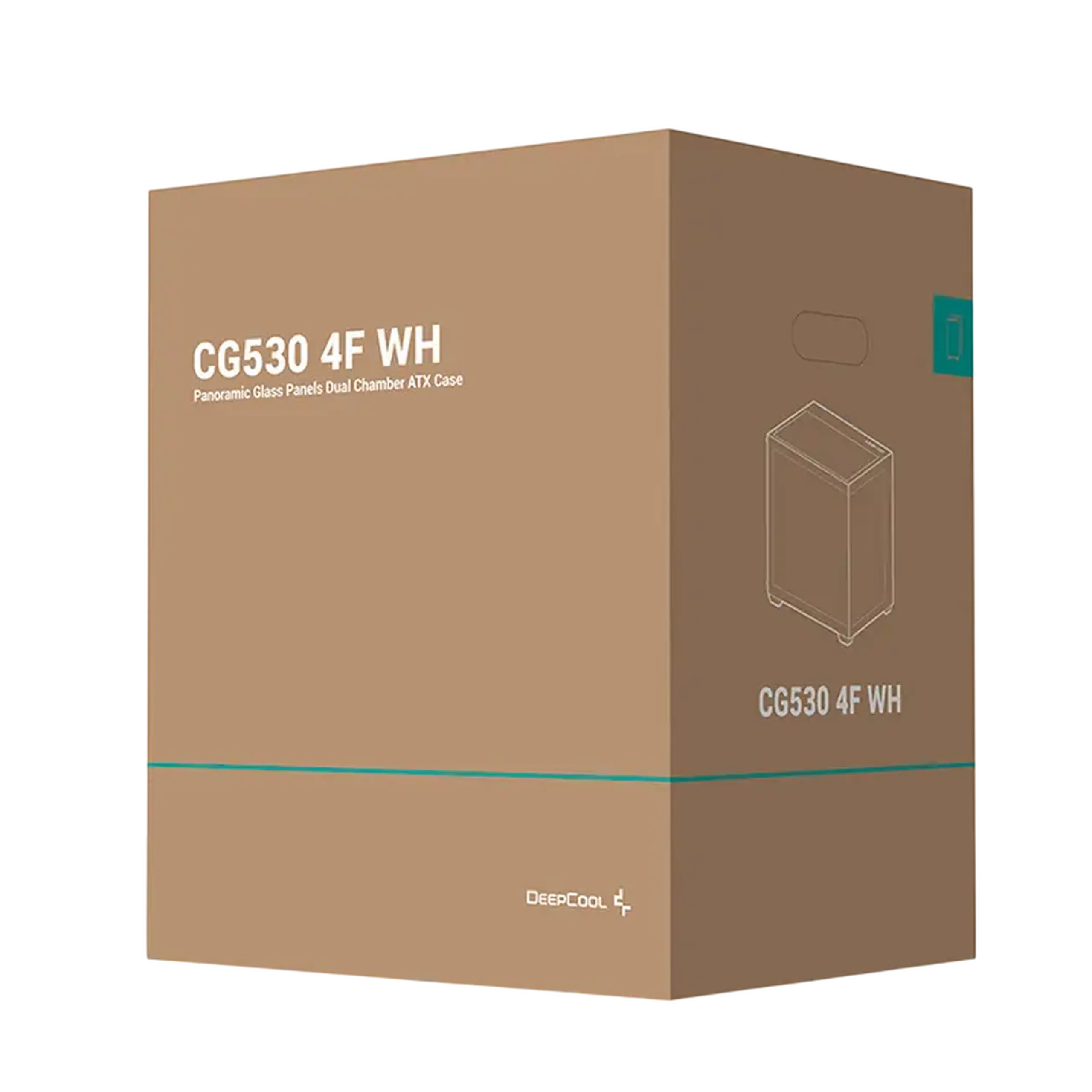 Carcasă PC Deepcool CG530 4F, Midi-Tower, Fără PSU, Alb