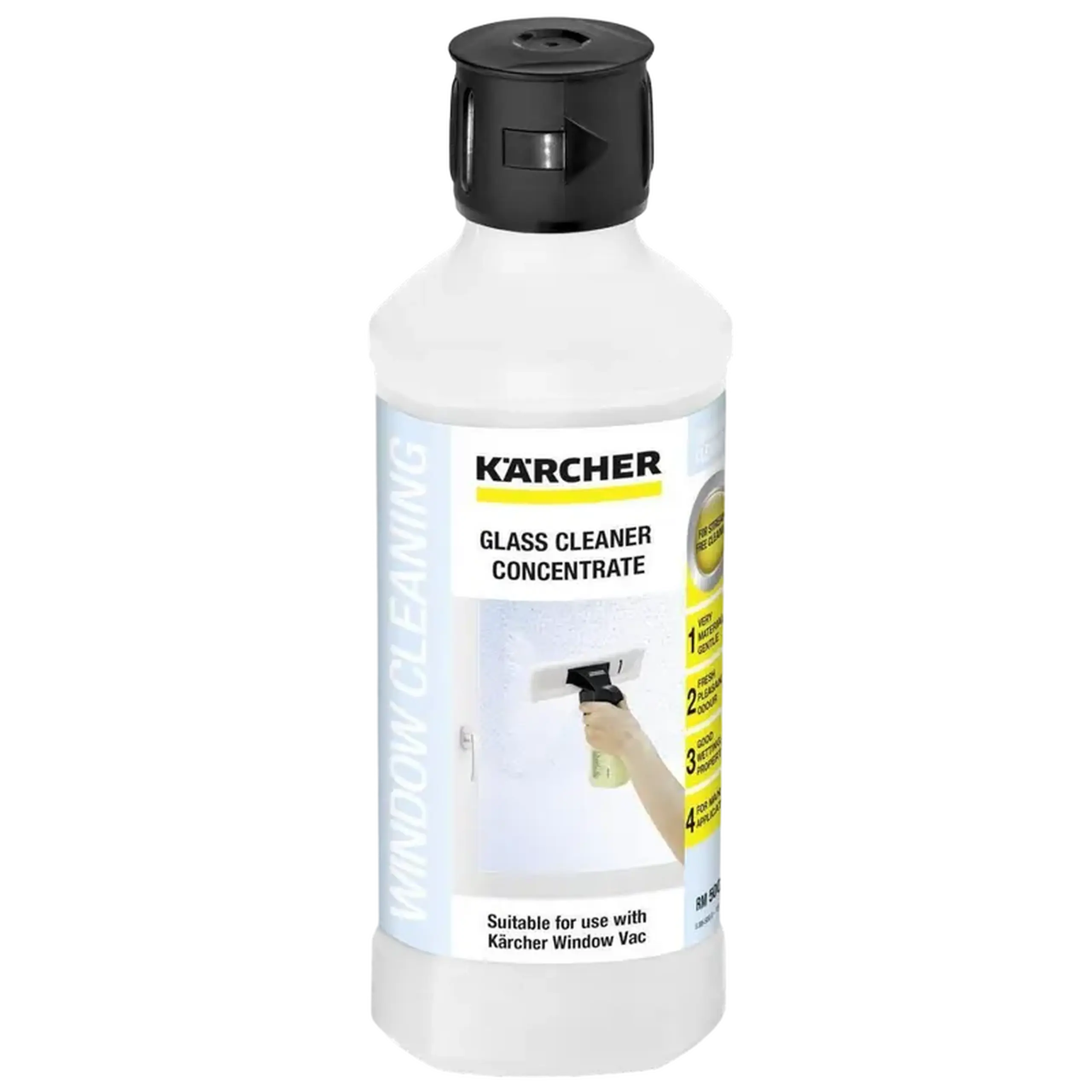 Detergent concentrat pentru curățarea suprafețelor din sticlăKarcher 6.295-772.0 RM 500*, 500 ml