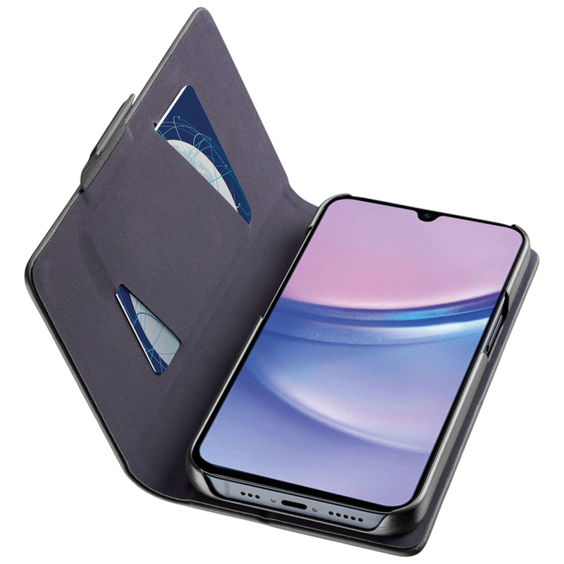 Husă tip carte Cellularline Book - Galaxy A16, Negru
