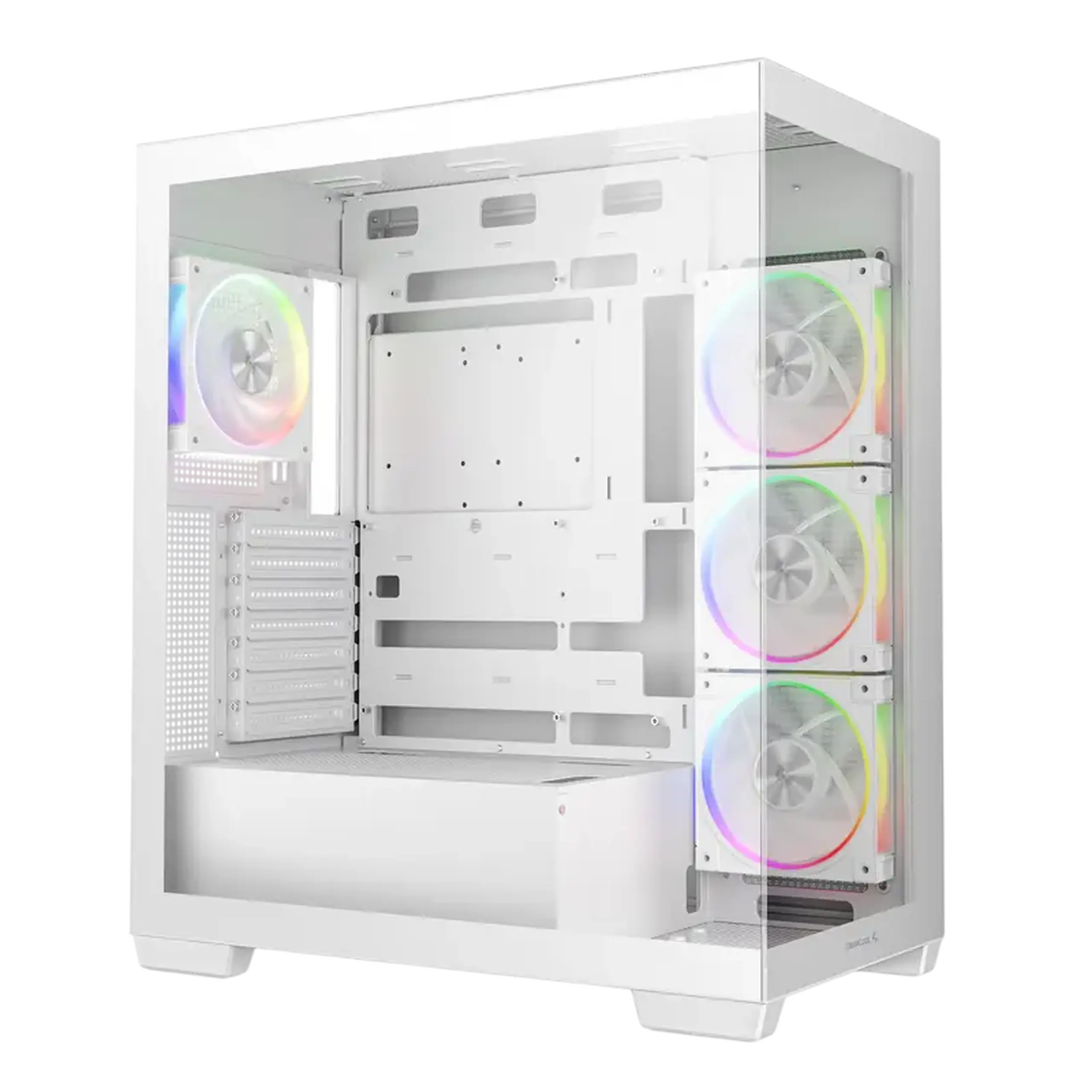 Carcasă PC Deepcool CG580 4F V2, Midi-Tower, Fără PSU, Alb