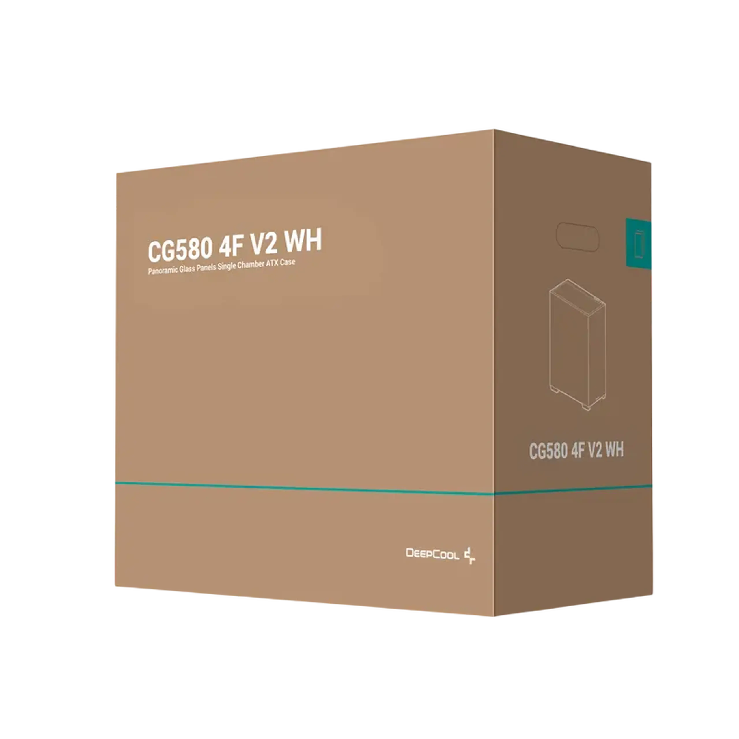 Carcasă PC Deepcool CG580 4F V2, Midi-Tower, Fără PSU, Alb