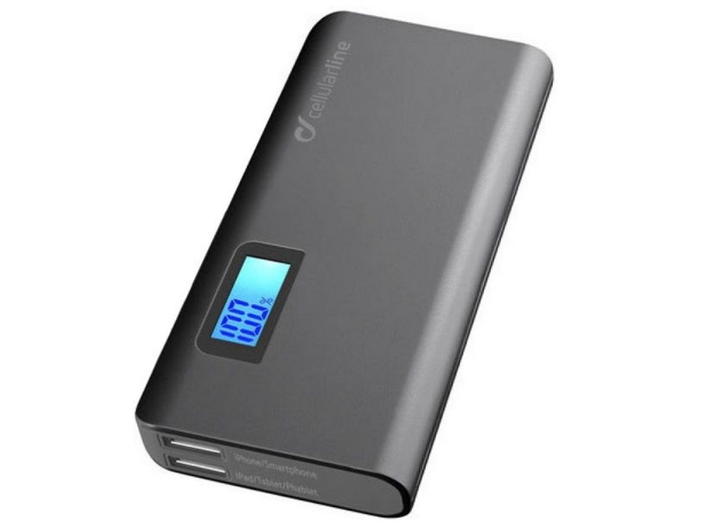 Power Bank Cellularline 10000mAh, Solar 20W, Orange