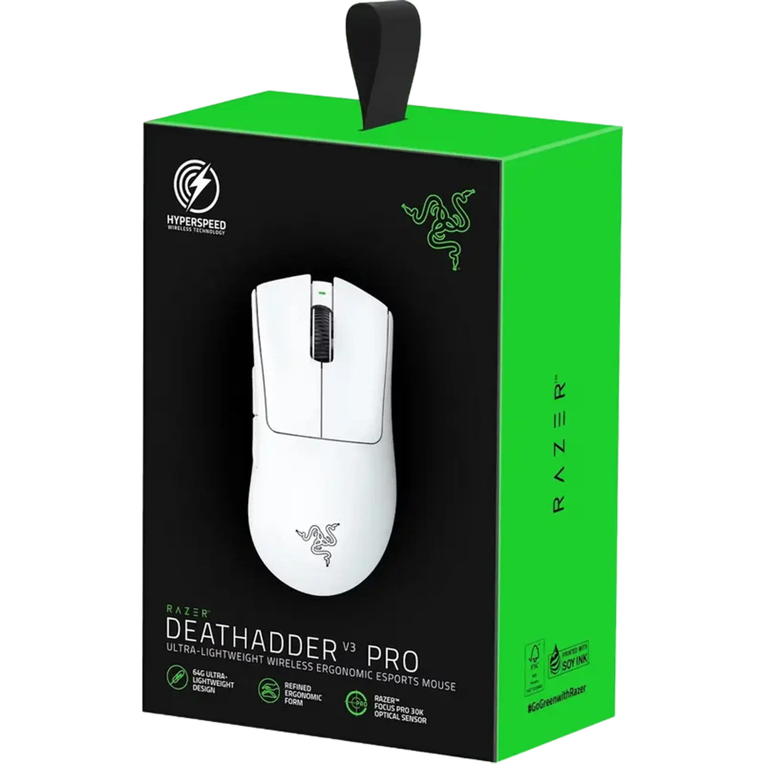 Mouse Wireless Razer DeathAdder V3 Pro, Alb