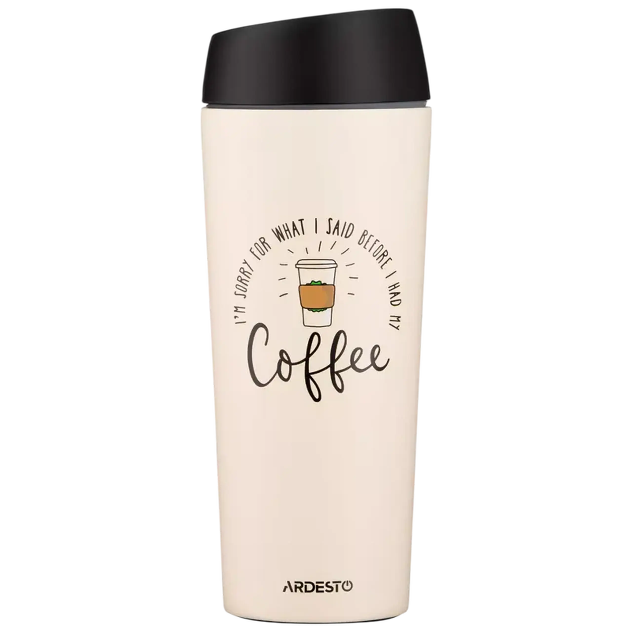 Cană termos Ardesto AR2645C, 0,45L, Bej