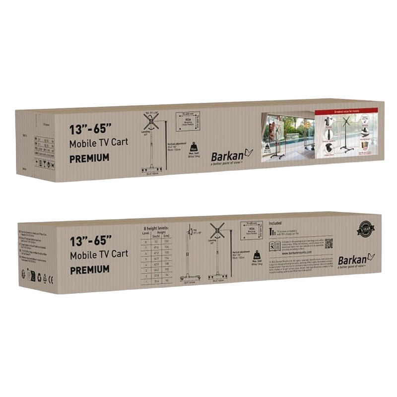 TV cabinet Barkan ''C12040DLO'' 120cm long, with 3 Storage Compartments, H*W*D cm: 50*120*40
