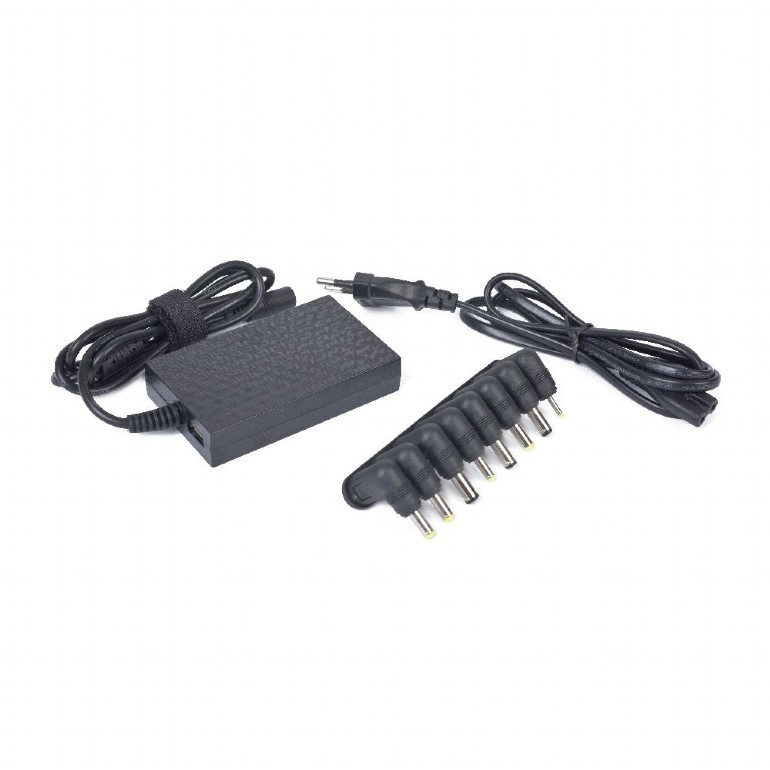 Energenie 100 W GaN USB fast charger, PD and QC 3.0, 3xUSB-C, 1xUSB-A, TA-UC-PDQC100LCD-01-BK