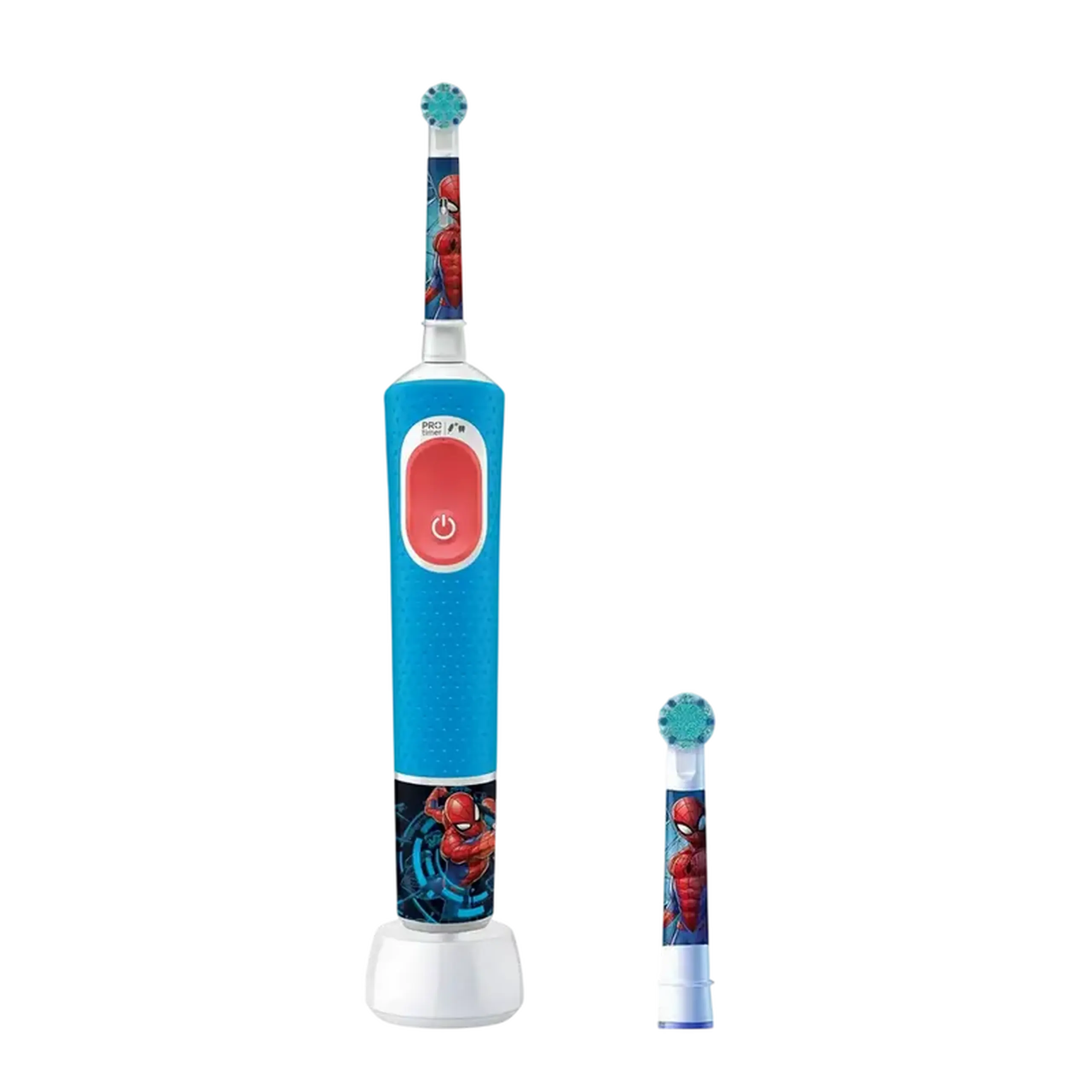 Periuță de dinți electrică Braun Kids PRO Spiderman Brush Head, Albastru