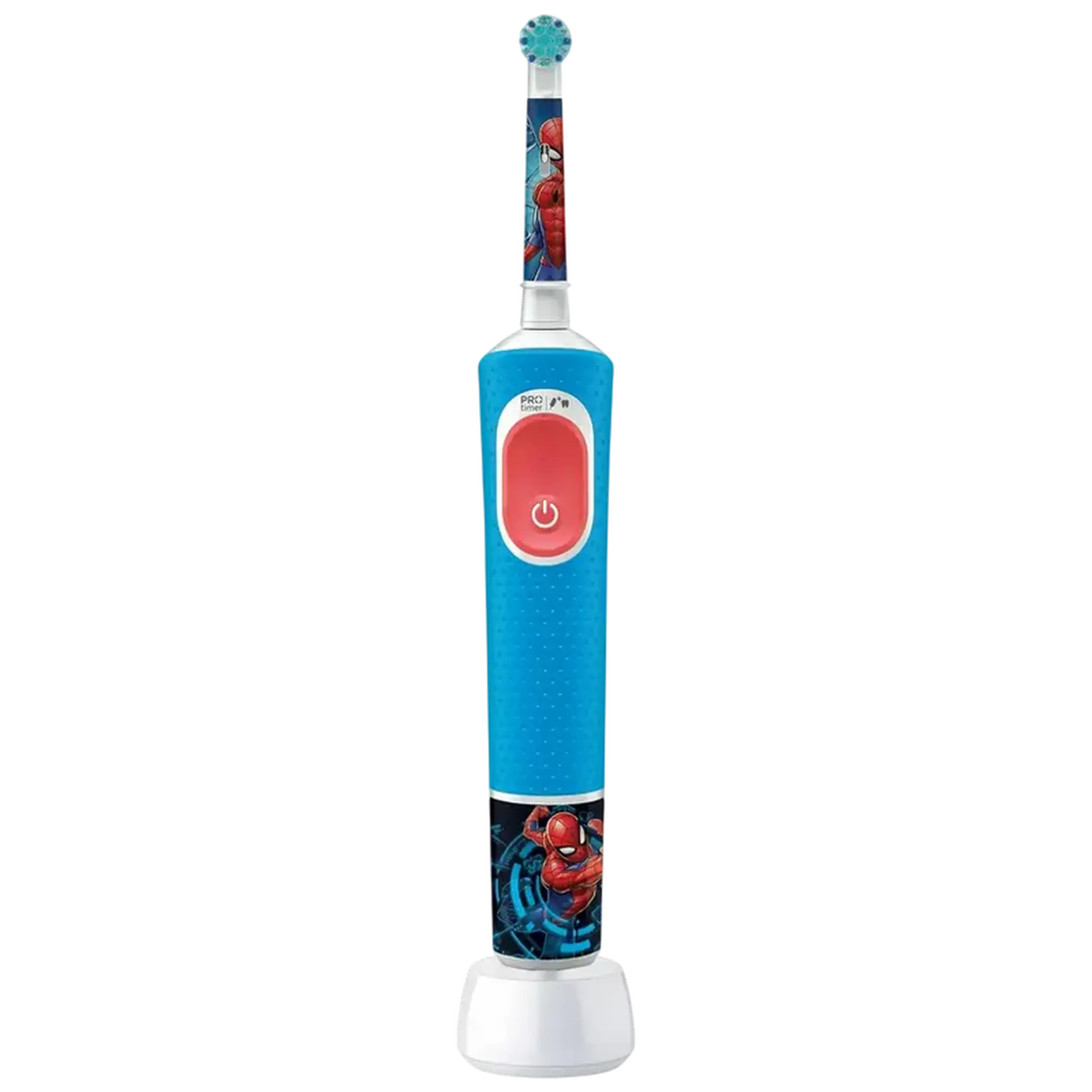 Periuță de dinți electrică Braun Kids PRO Spiderman Brush Head, Albastru