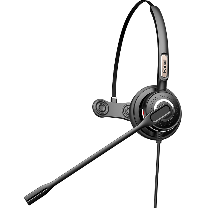Căști IP Fanvil HT201, Negru - fanvil ht301 u mono voip headset usb