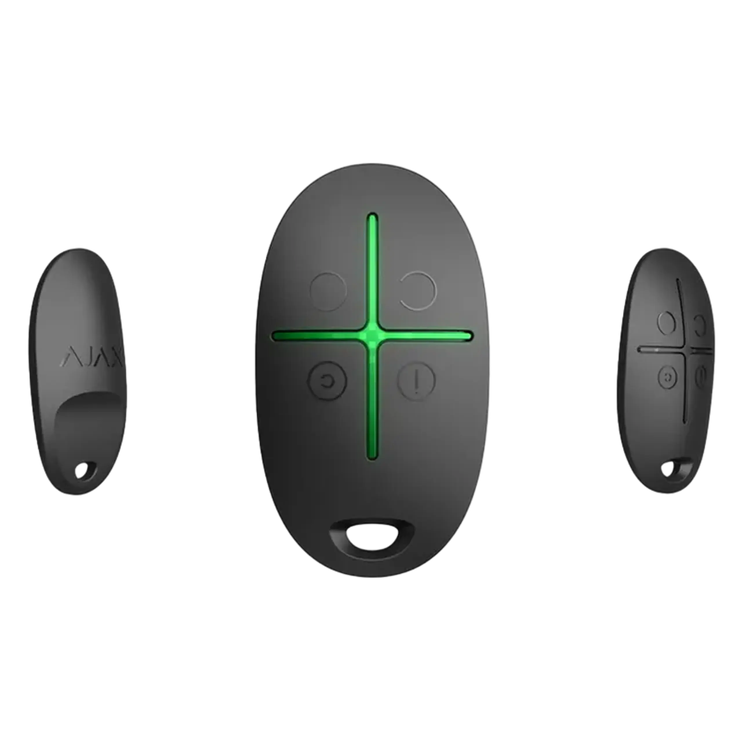 Buton de alarmă de securitate Wireless Ajax „SpaceControl”, negru, moduri de securitate, cheie
