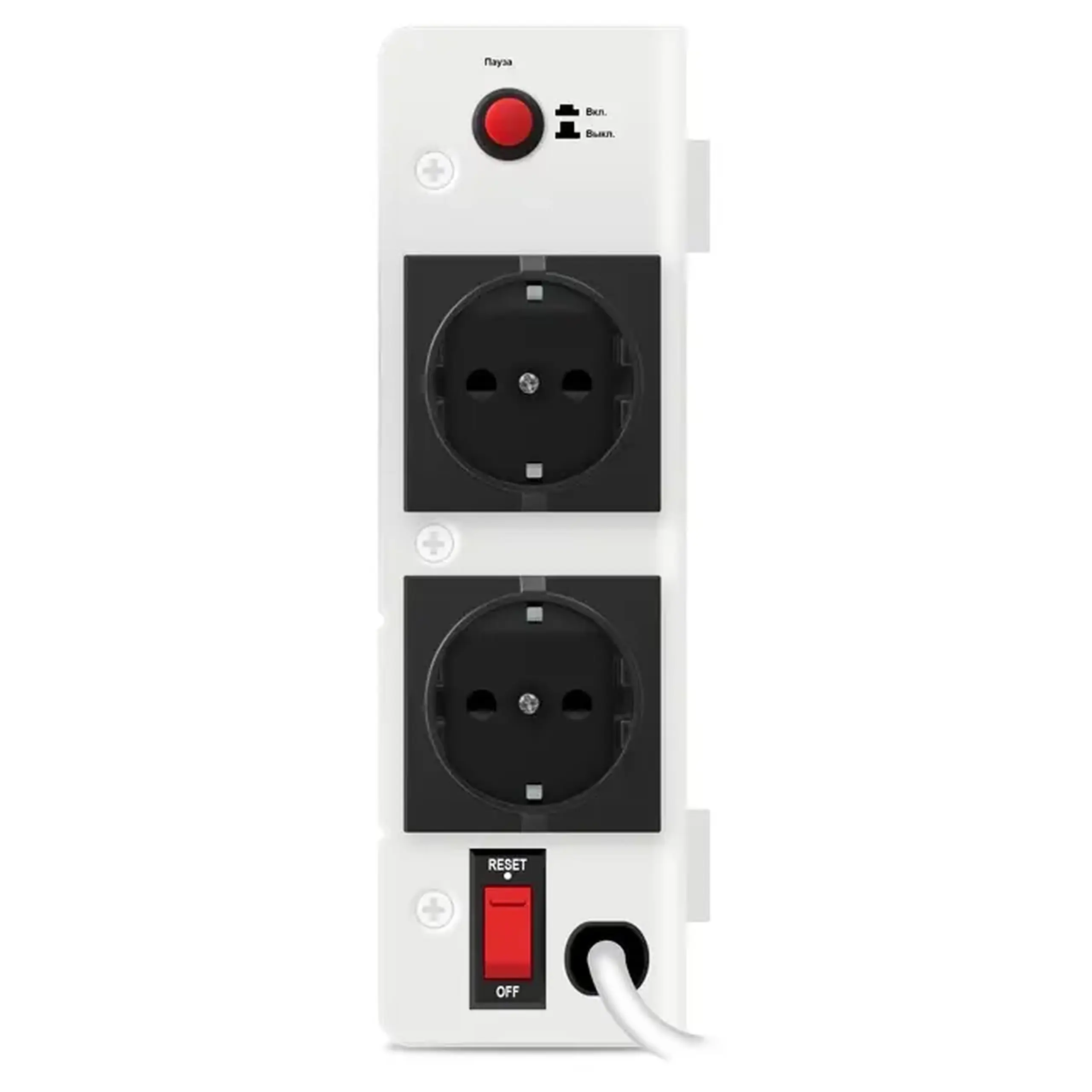 Tensiune stabilizator SVEN SLIM AVR - 2000 LCD, 1200W, prize de ieșire: 2 × CEE 7/4