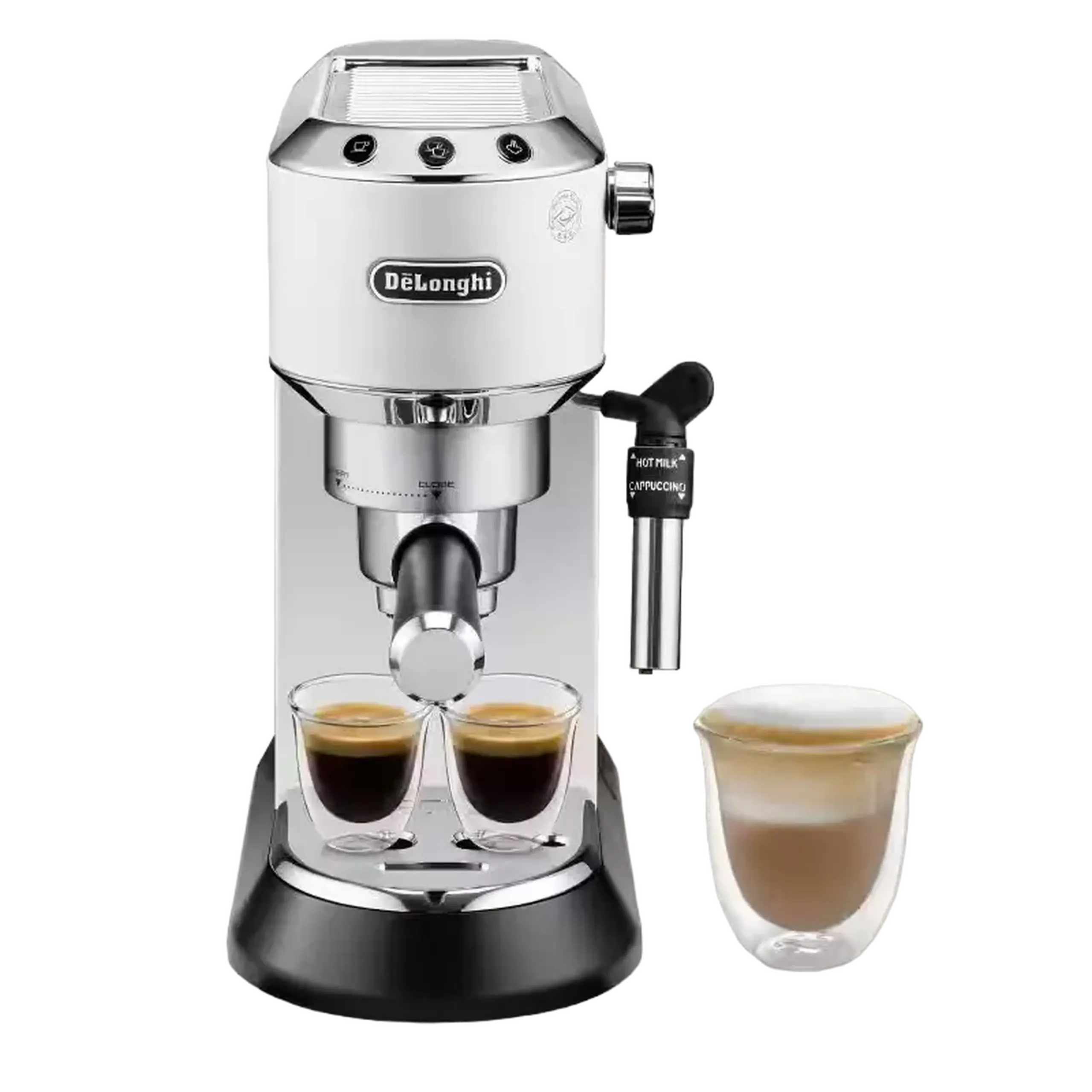Cafetiera manuala DeLonghi Dedica Pump Espresso, 1300W, Alb