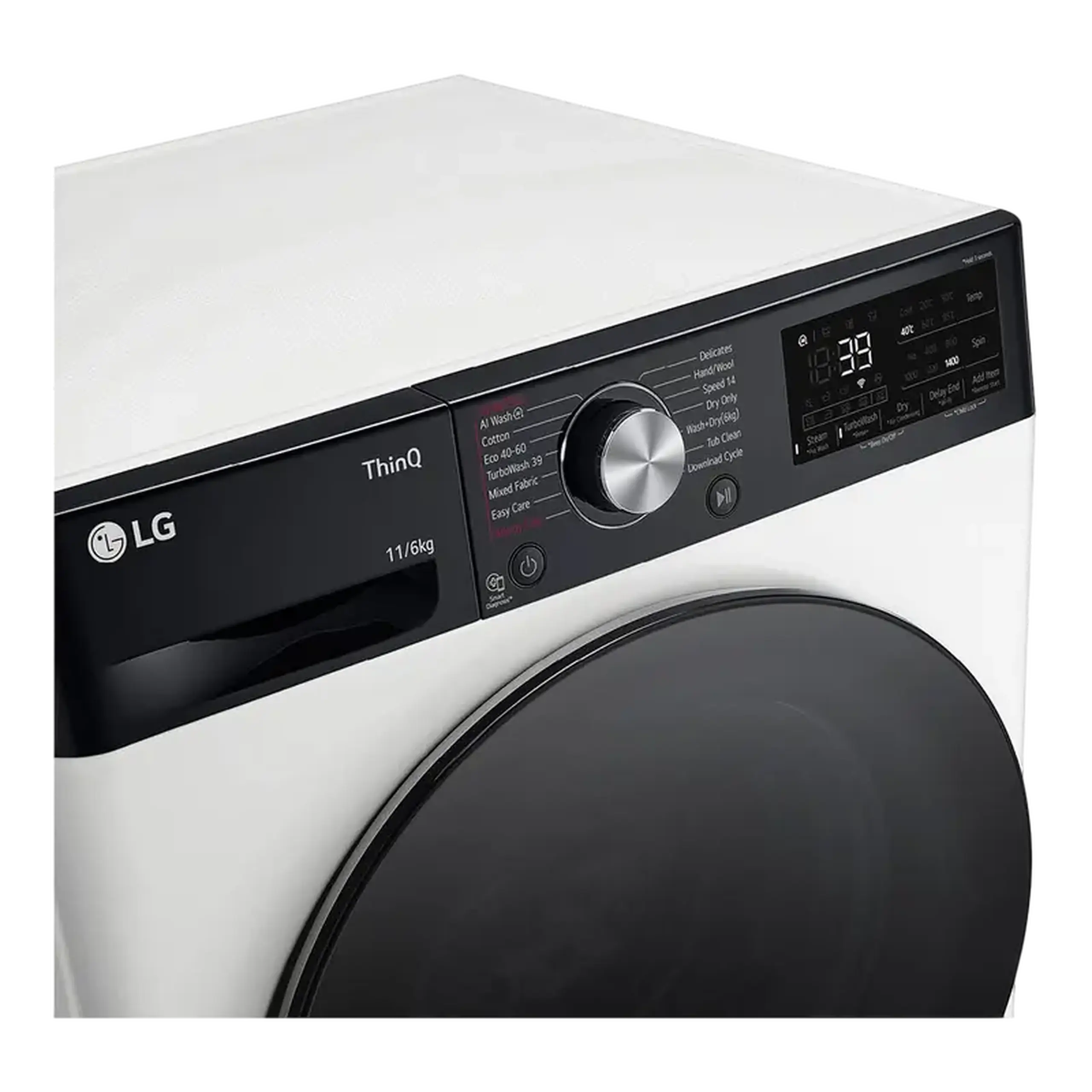 Mașină de spălat cu uscător LG F4DR711S2H, 10kg, Alb