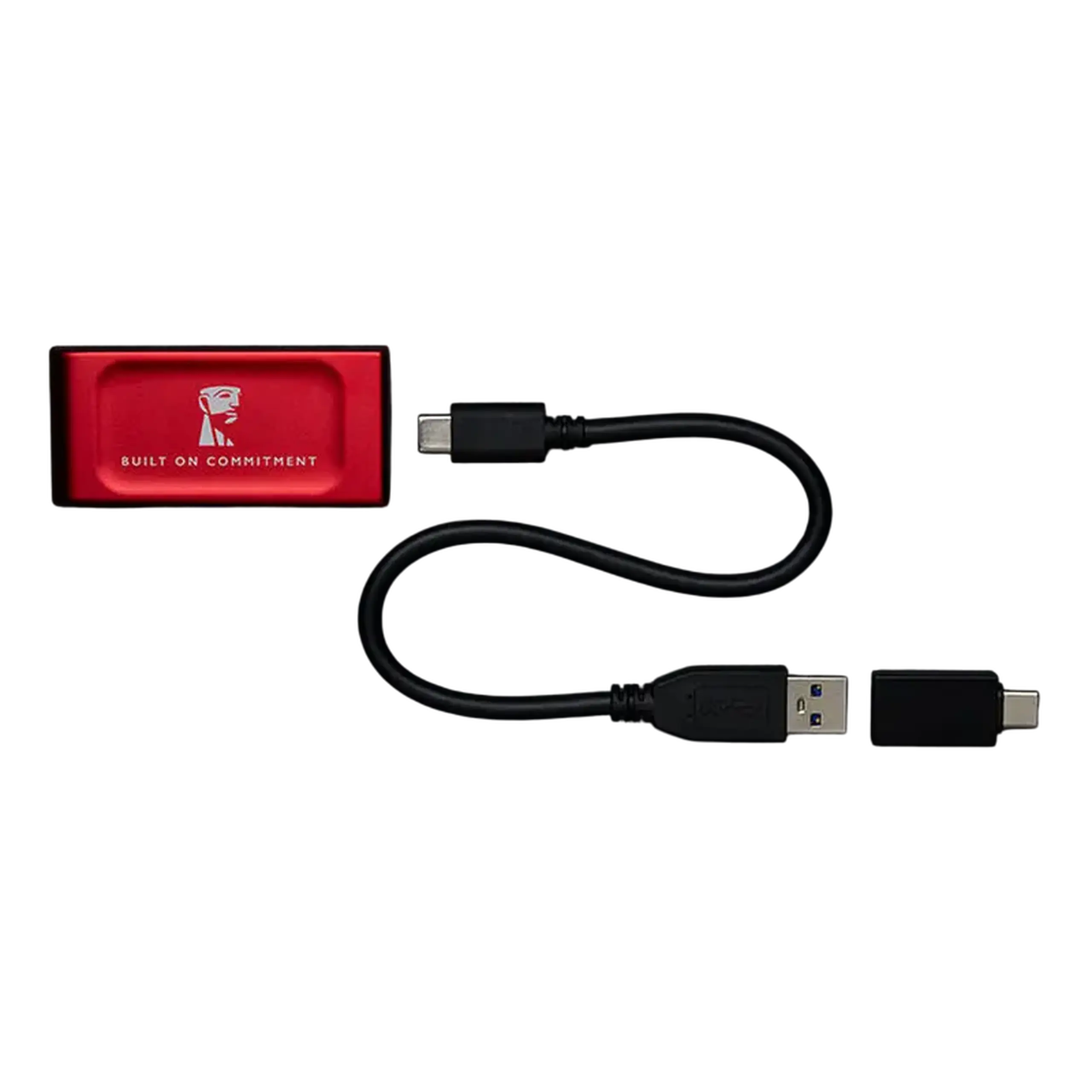 SSD portabil extern Kingston de 2,0 TB XS1000 BoC Red, USB 3.2 Gen 2 (69,5x32,6x13,5mm, 28,7g, R/W:105