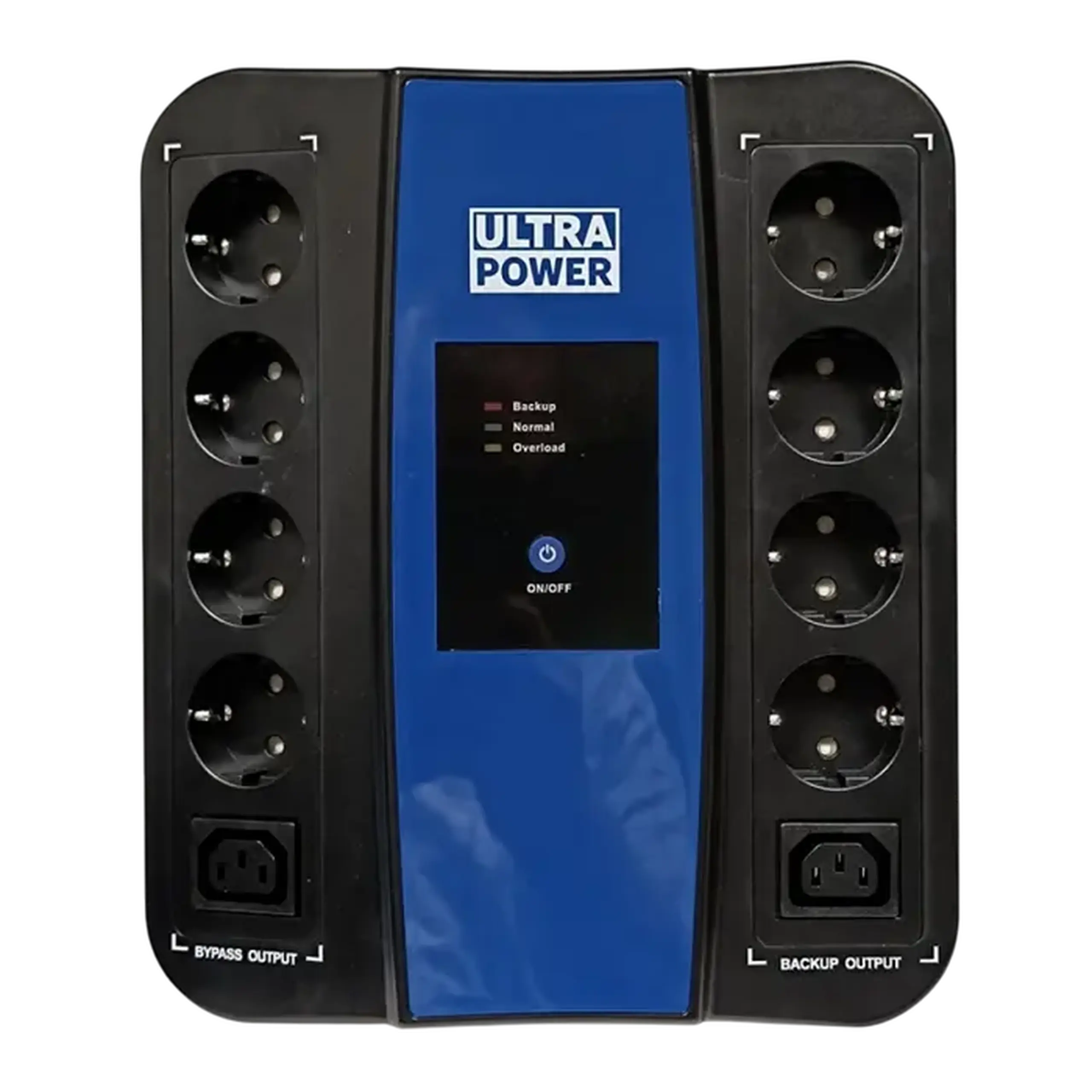 UPS Power 650VA/360W, (3 trepte de AVR, controlat CPU), USB, 8 Schuko, 2 IEC, carcasă din plastic